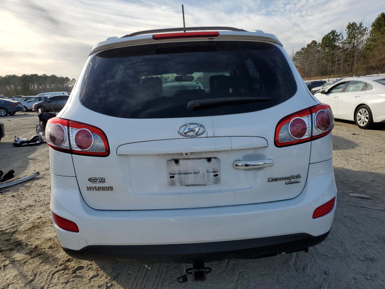 2011 Hyundai Santa Fe Limited Белый vin: 5XYZK4AG6BG061547