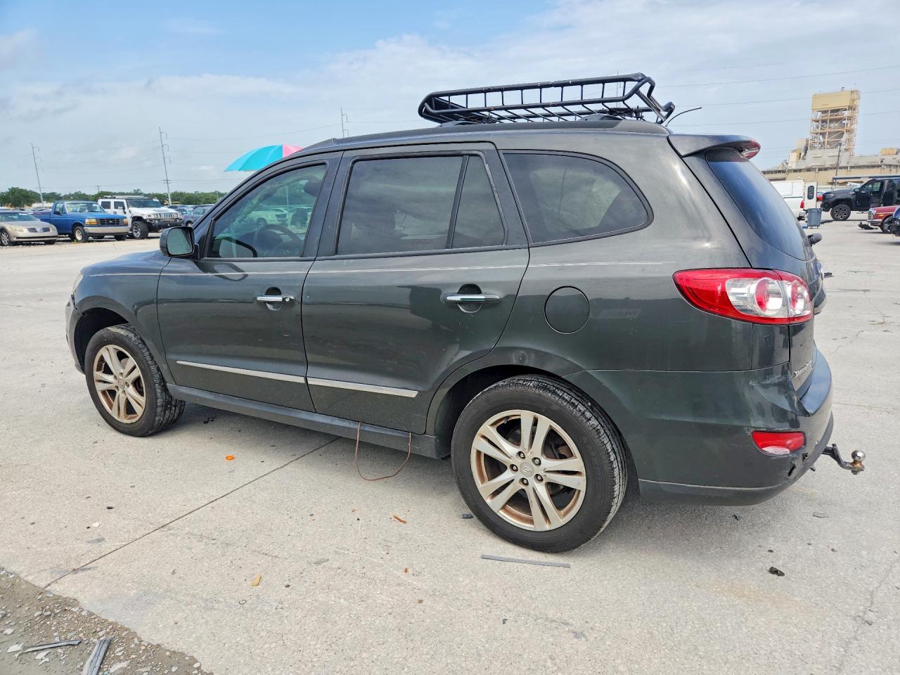 2012 Hyundai Santa Fe Limited Green vin: 5XYZK4AG6CG126916
