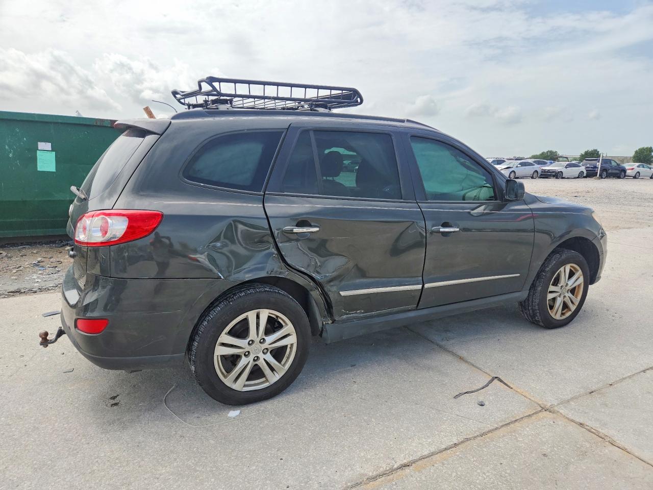 2012 Hyundai Santa Fe Limited Green vin: 5XYZK4AG6CG126916
