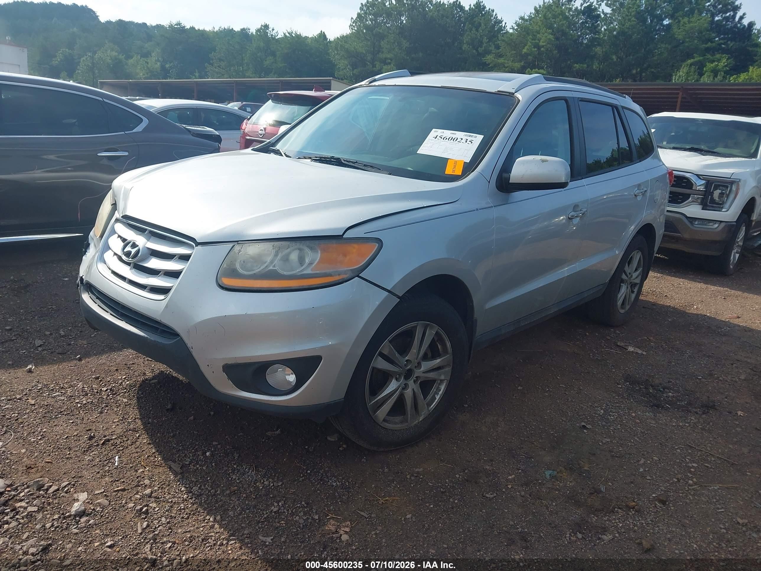2011 Hyundai Santa Fe Limited V6 Серебряный vin: 5XYZK4AG7BG014785