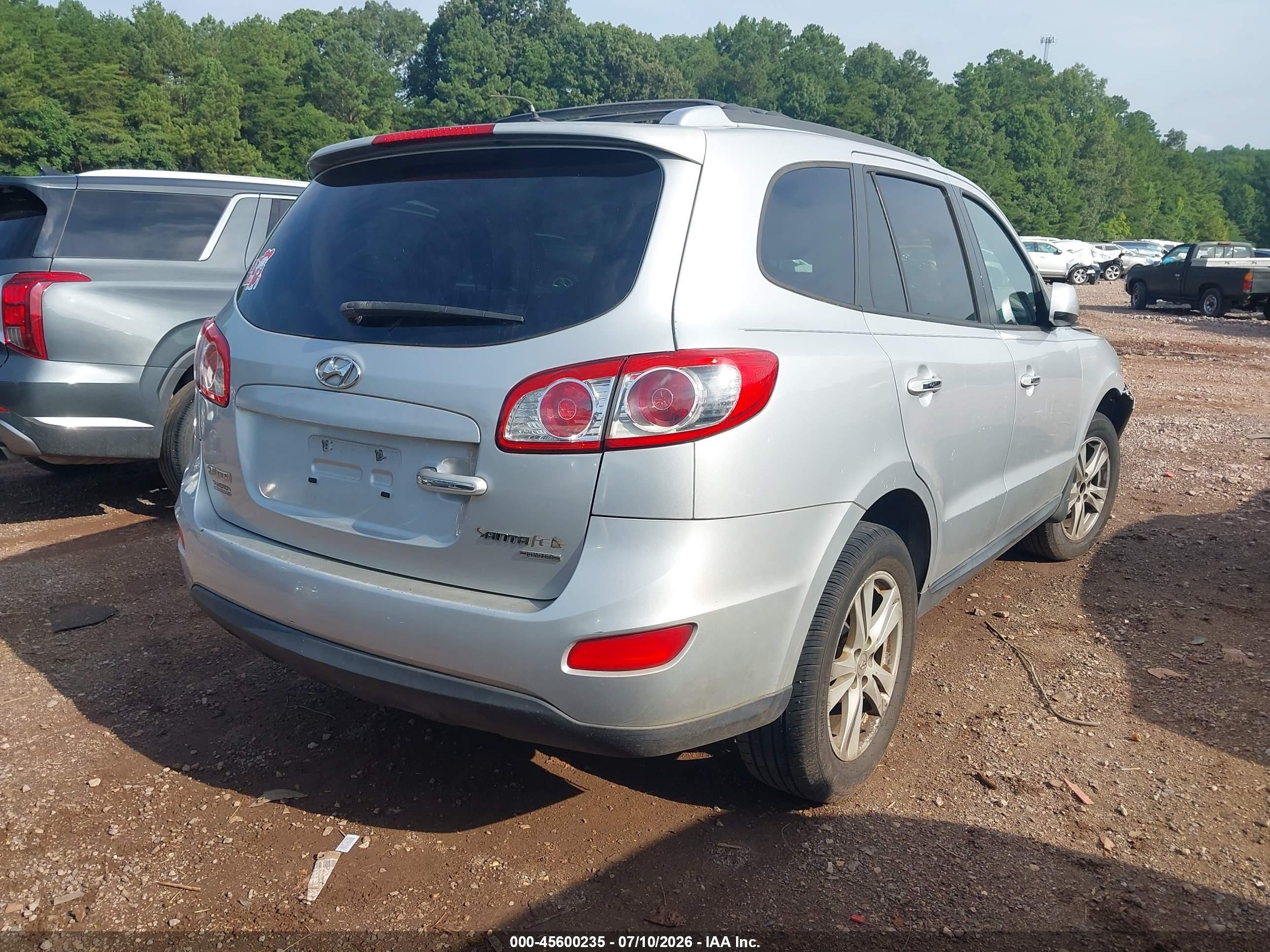2011 Hyundai Santa Fe Limited V6 Серебряный vin: 5XYZK4AG7BG014785