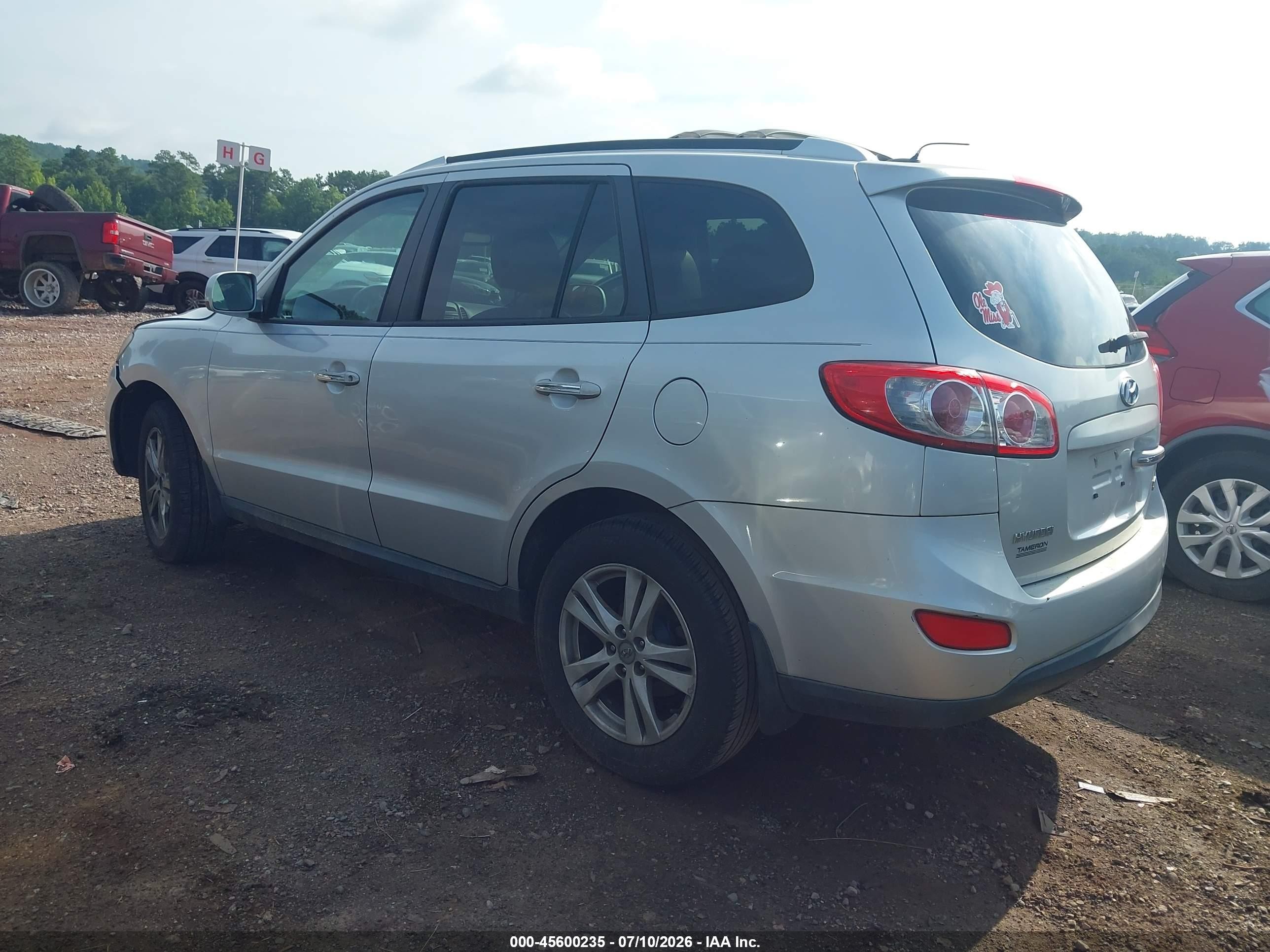 2011 Hyundai Santa Fe Limited V6 Серебряный vin: 5XYZK4AG7BG014785