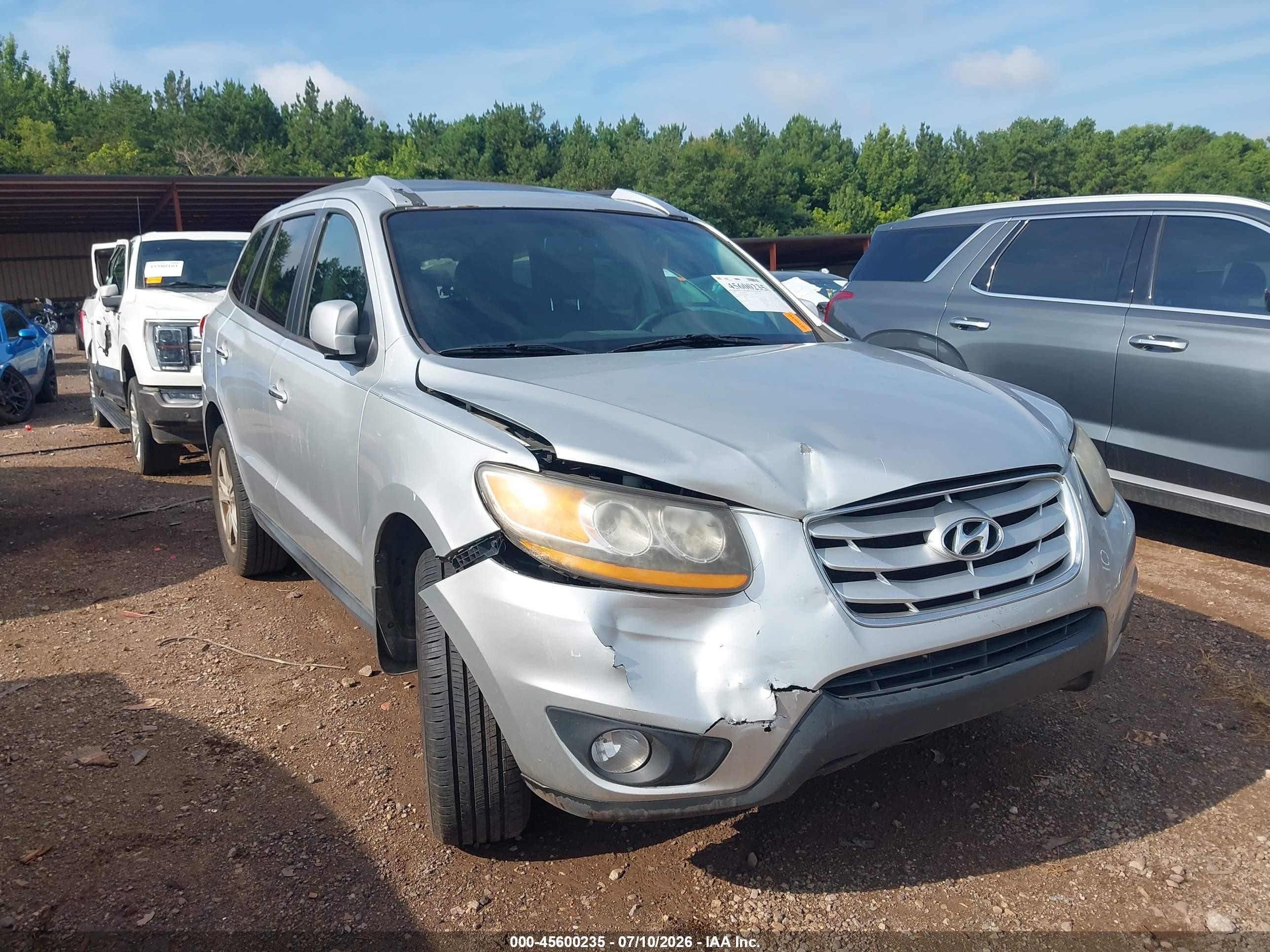 2011 Hyundai Santa Fe Limited V6 Серебряный vin: 5XYZK4AG7BG014785