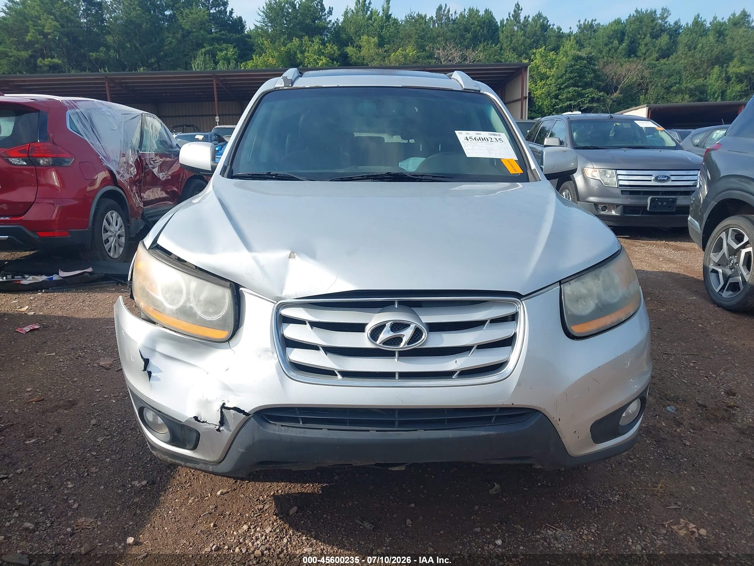 2011 Hyundai Santa Fe Limited V6 Серебряный vin: 5XYZK4AG7BG014785