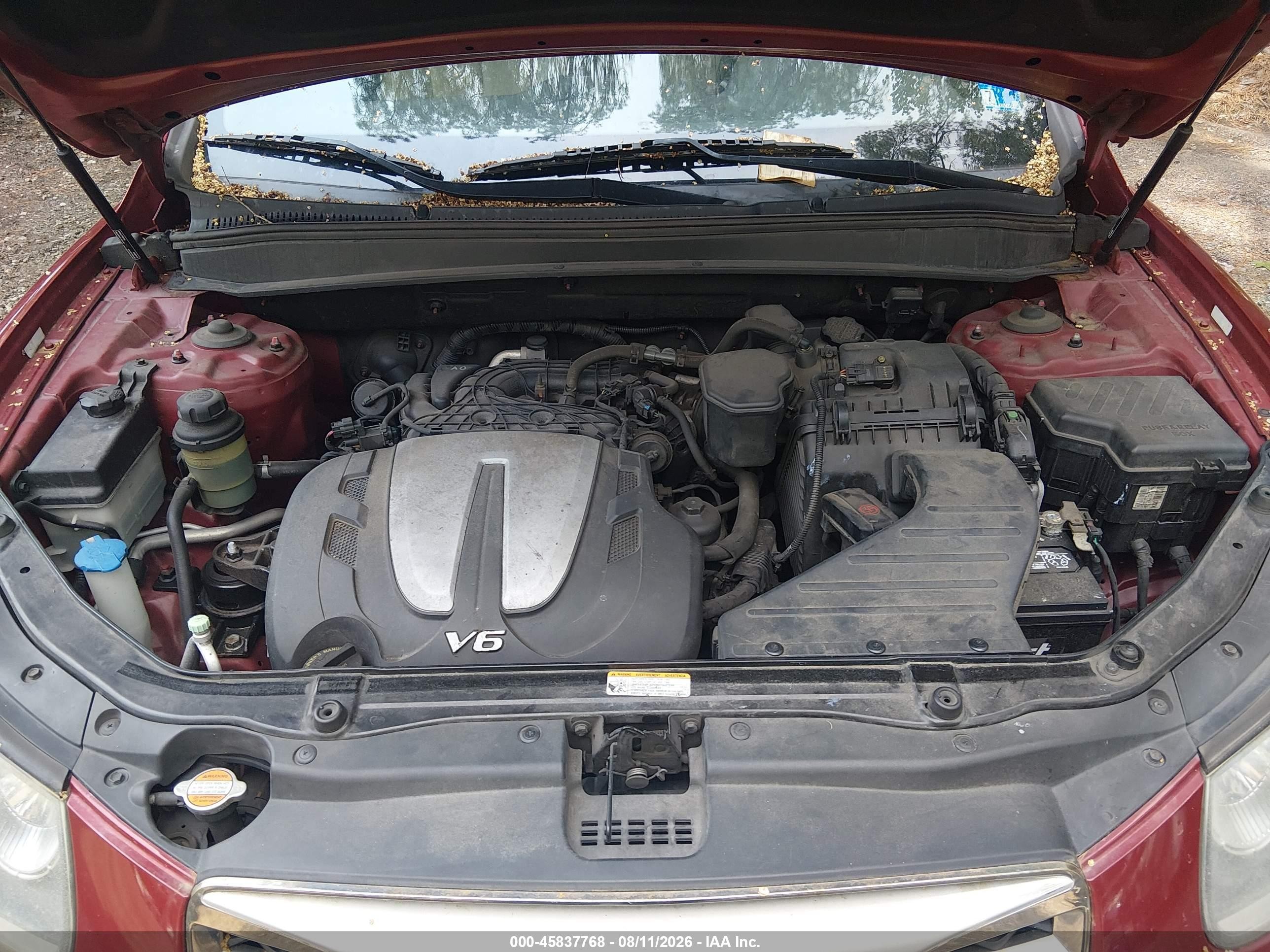 2012 Hyundai Santa Fe Limited V6 Red vin: 5XYZK4AG7CG163084