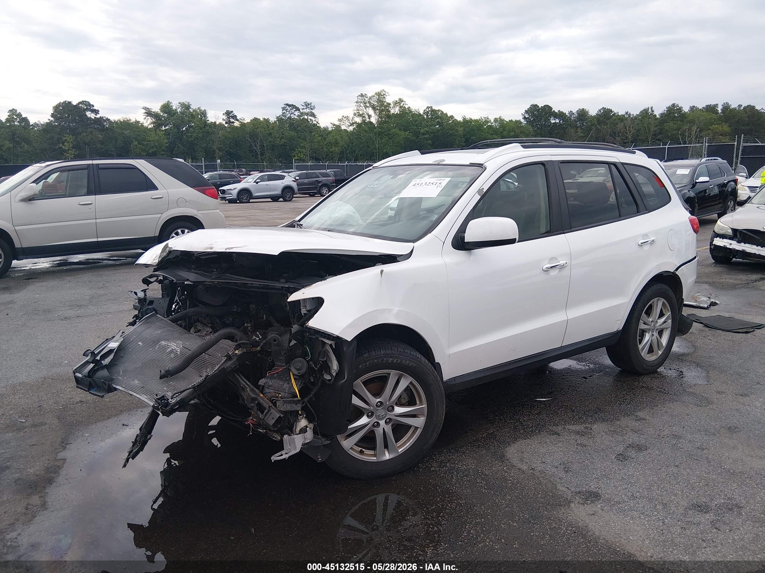 2012 Hyundai Santa Fe Limited V6 Белый vin: 5XYZK4AG7CG167202