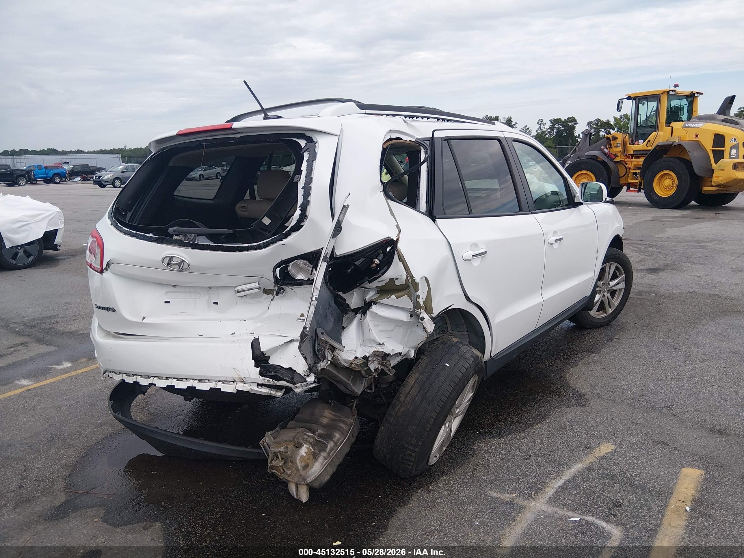 2012 Hyundai Santa Fe Limited V6 Белый vin: 5XYZK4AG7CG167202