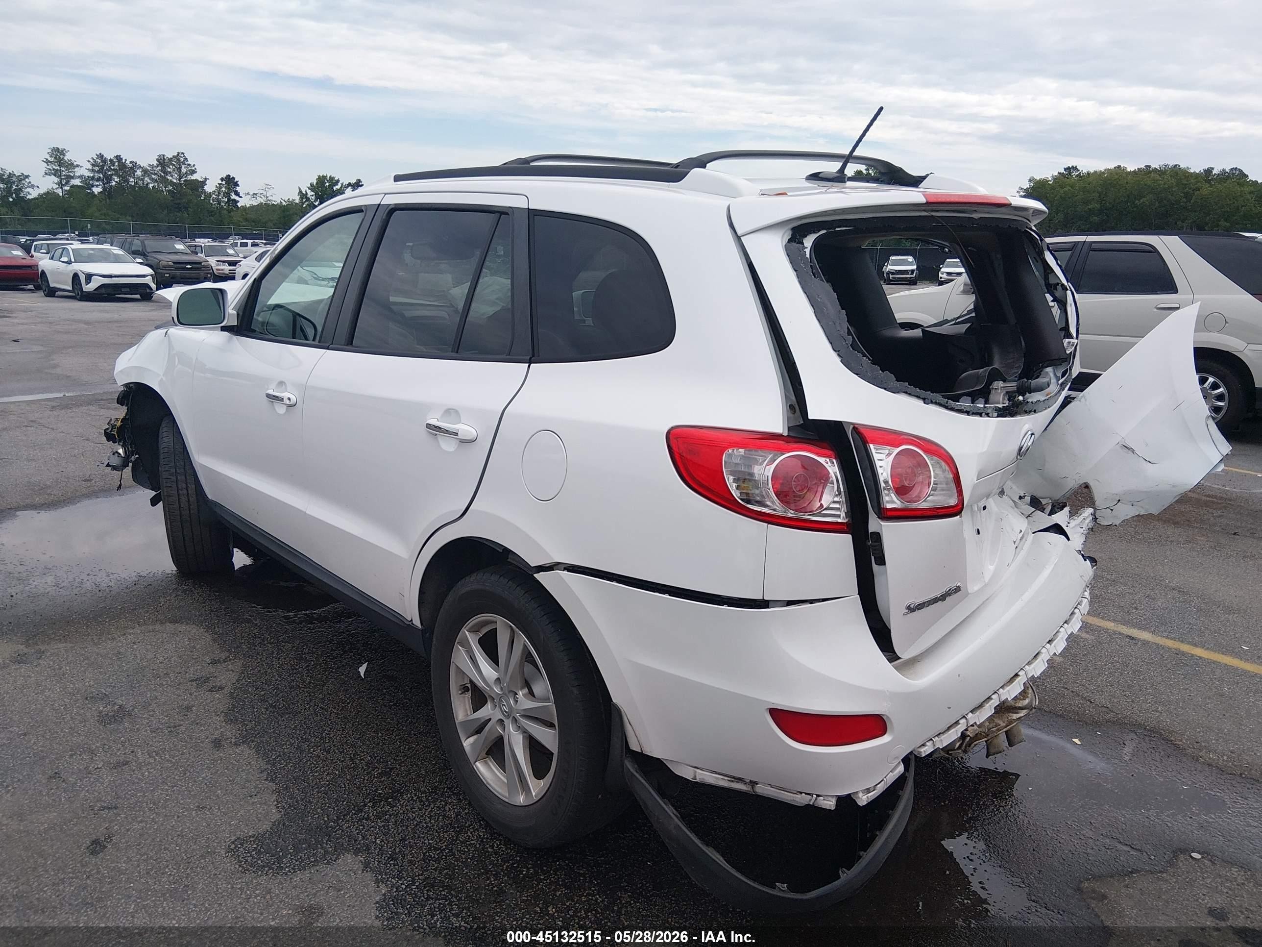 2012 Hyundai Santa Fe Limited V6 Белый vin: 5XYZK4AG7CG167202