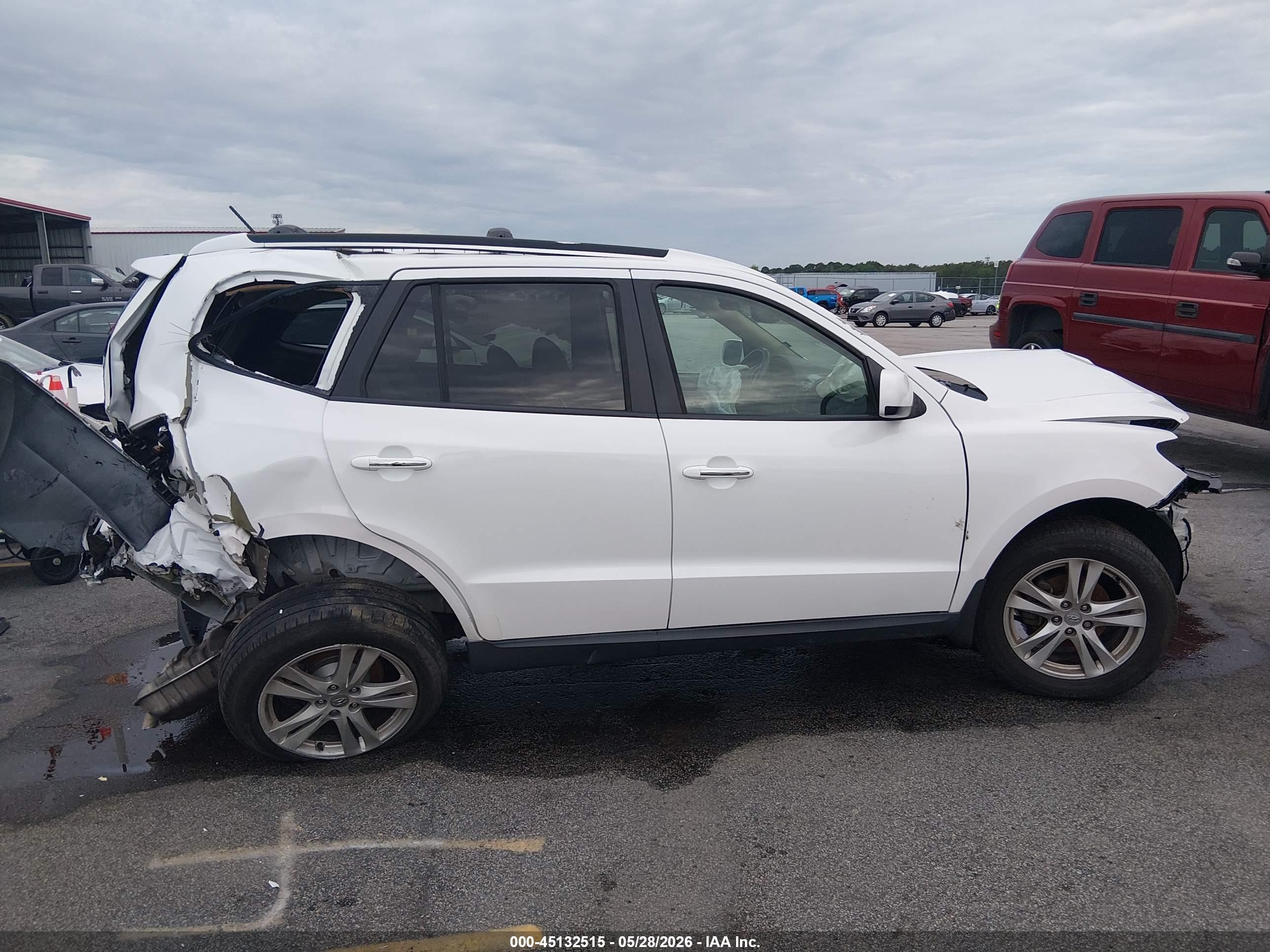 2012 Hyundai Santa Fe Limited V6 Белый vin: 5XYZK4AG7CG167202