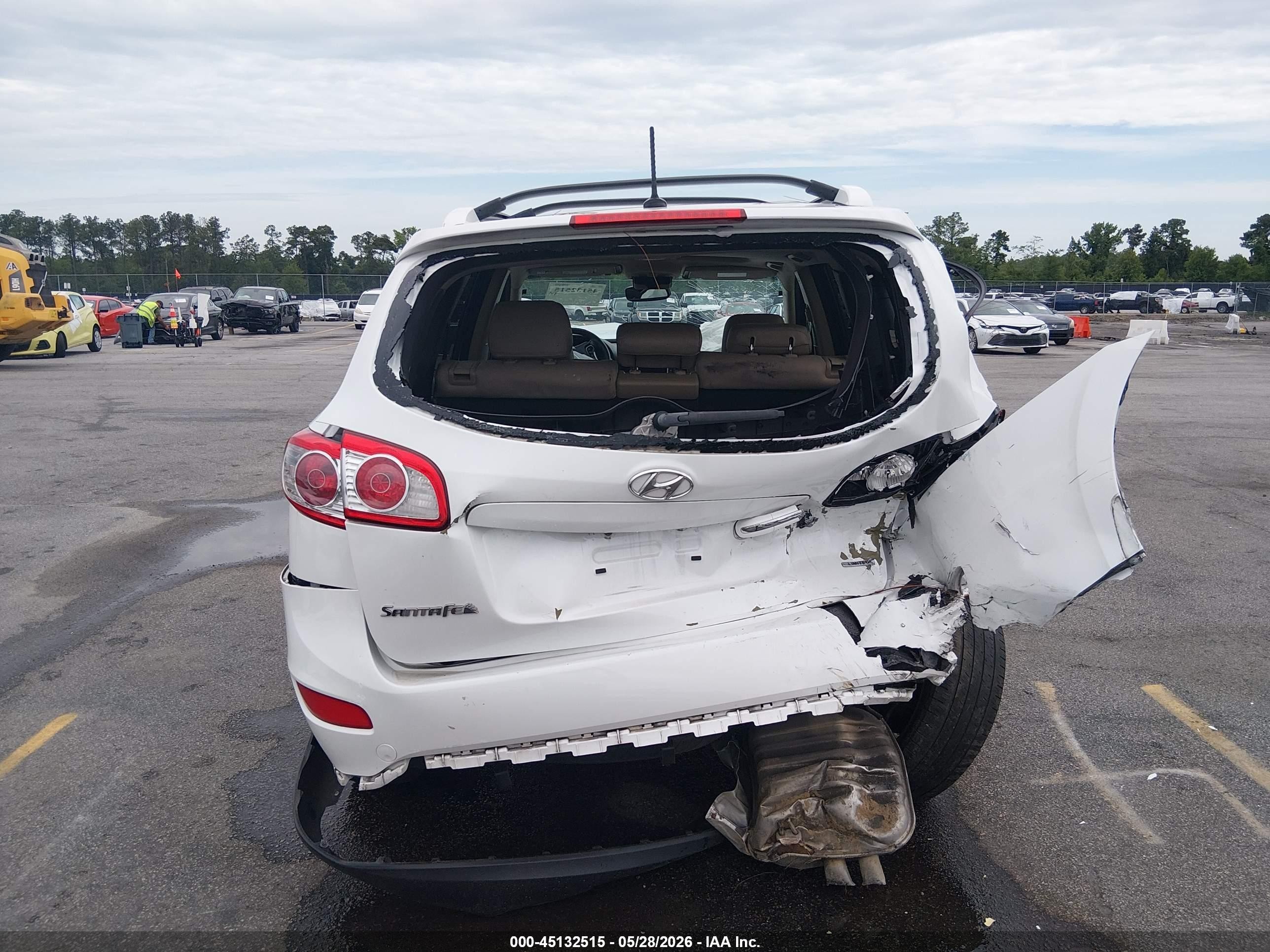 2012 Hyundai Santa Fe Limited V6 Белый vin: 5XYZK4AG7CG167202