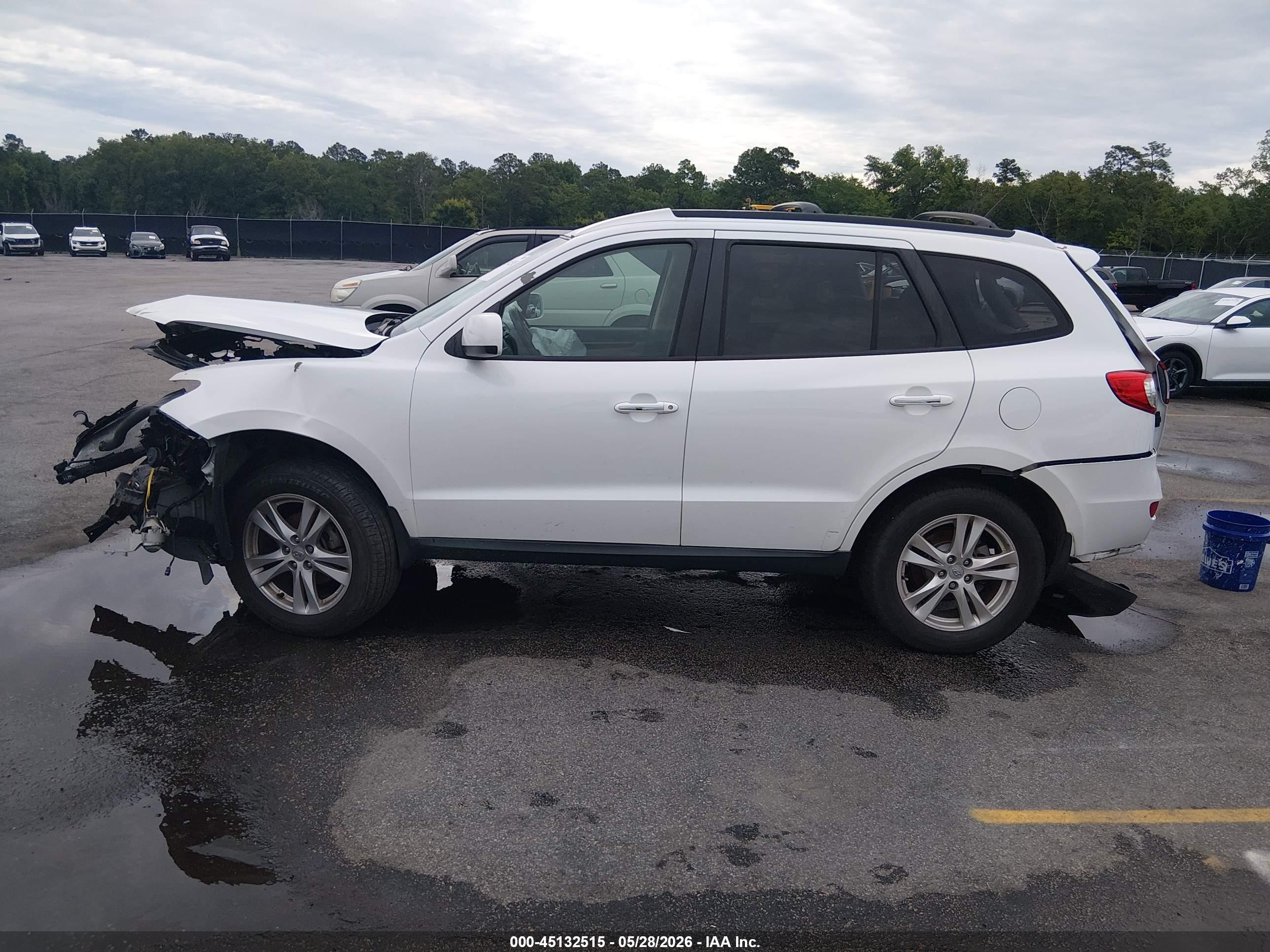 2012 Hyundai Santa Fe Limited V6 Белый vin: 5XYZK4AG7CG167202