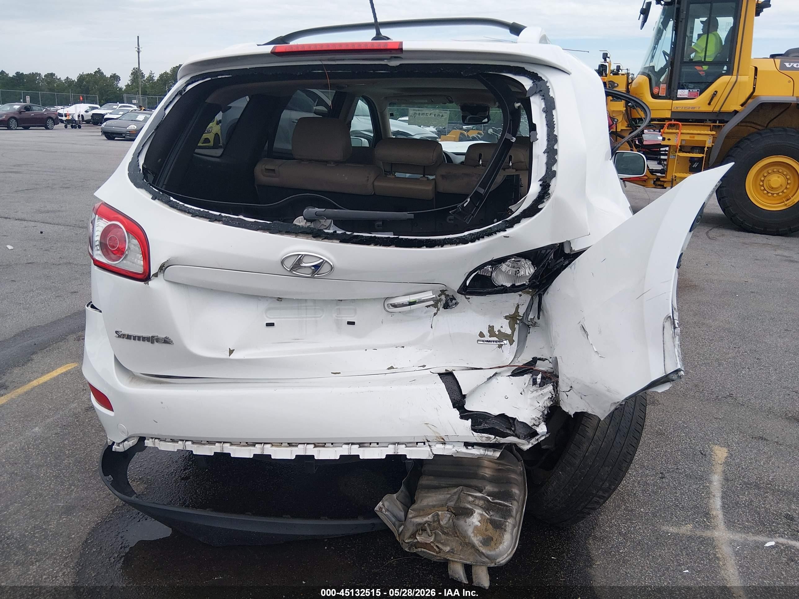 2012 Hyundai Santa Fe Limited V6 Белый vin: 5XYZK4AG7CG167202