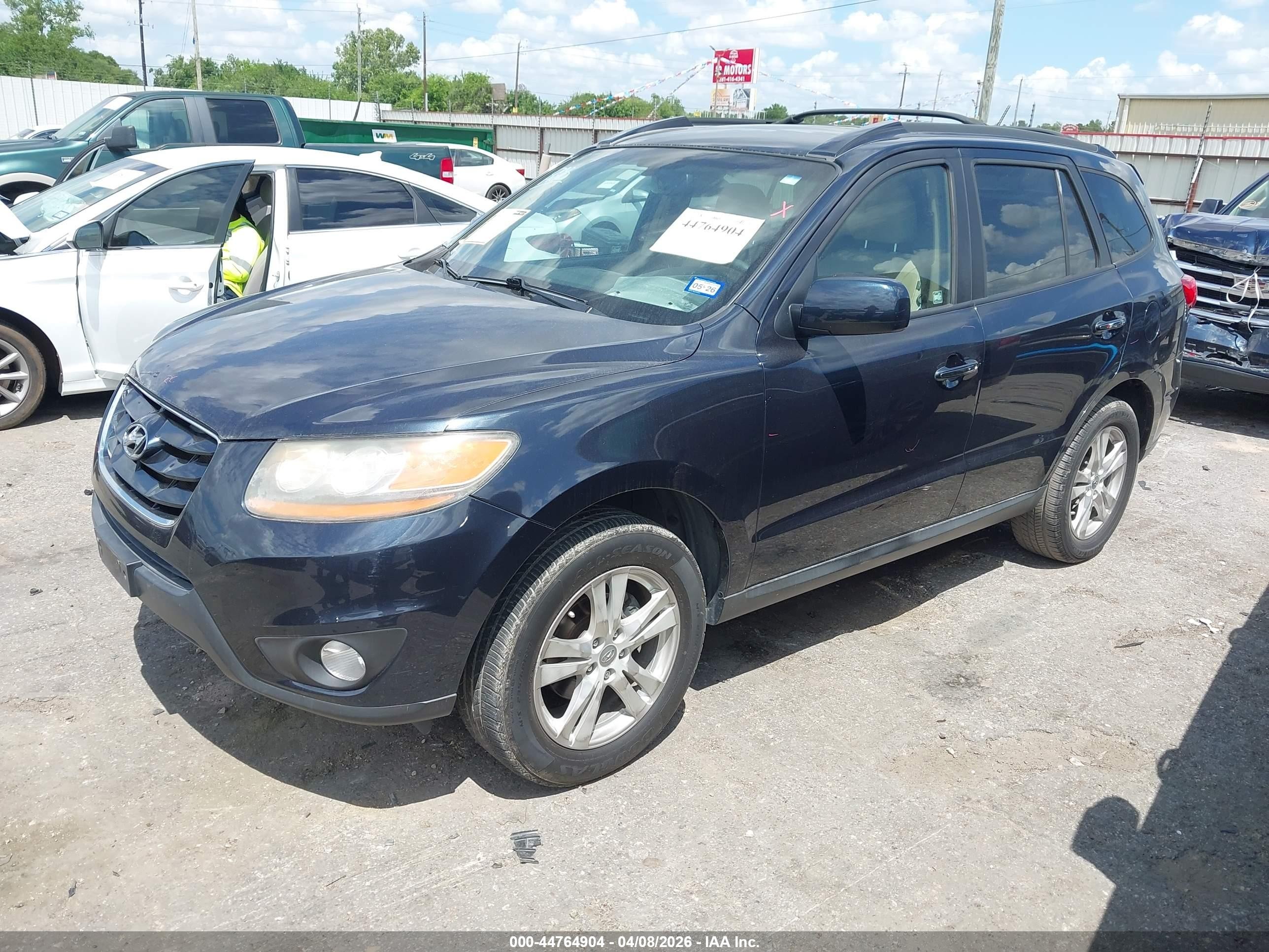 2011 Hyundai Santa Fe Limited V6 Blue vin: 5XYZK4AG8BG079337