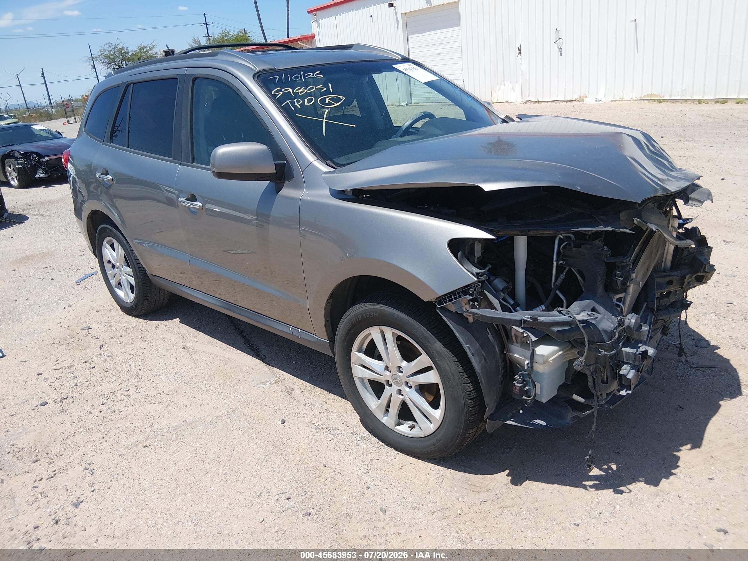 2011 Hyundai Santa Fe Limited V6 Серый vin: 5XYZK4AG8BG082013