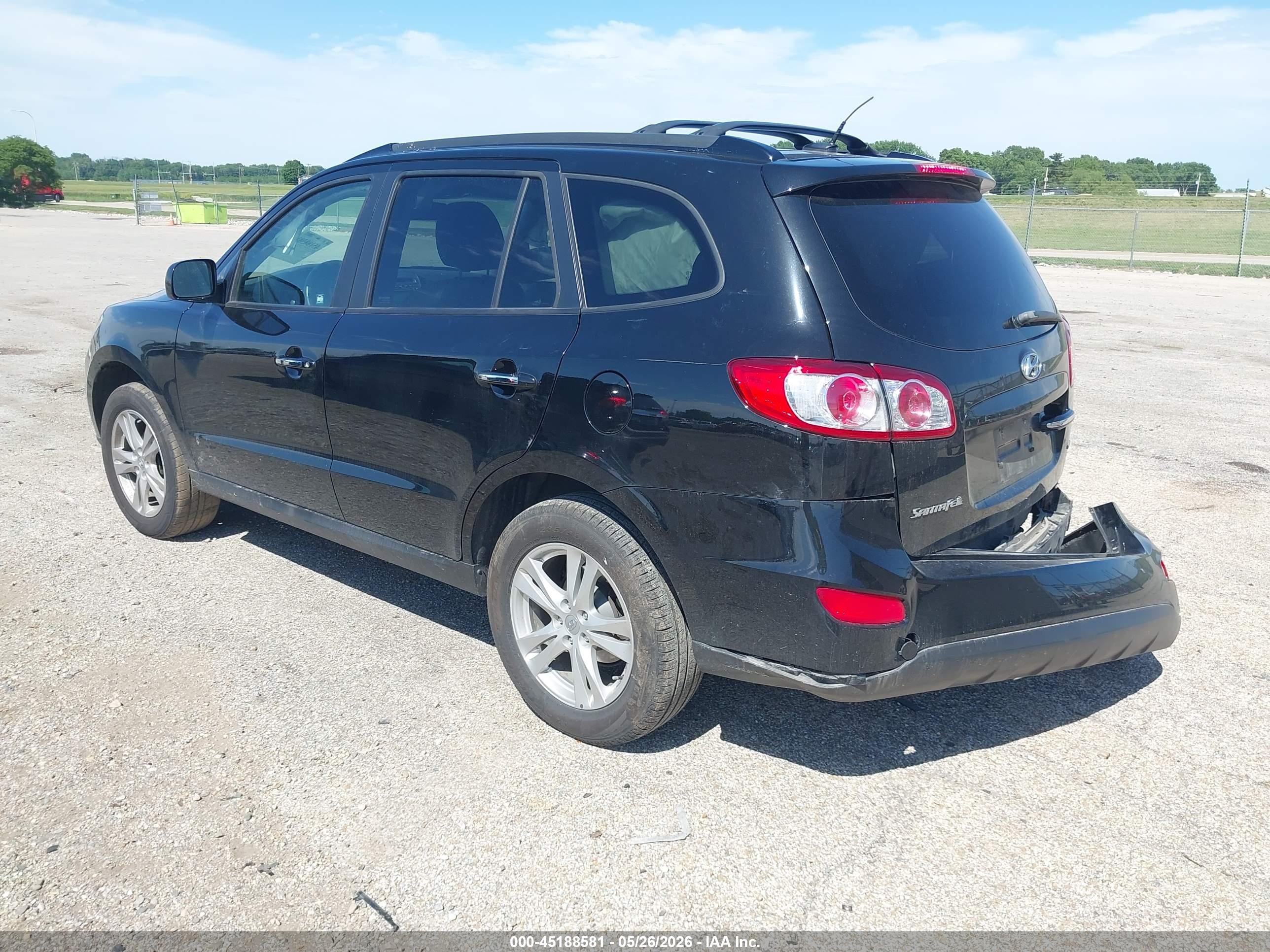 2012 Hyundai Santa Fe Limited V6 Черный vin: 5XYZK4AG8CG108899