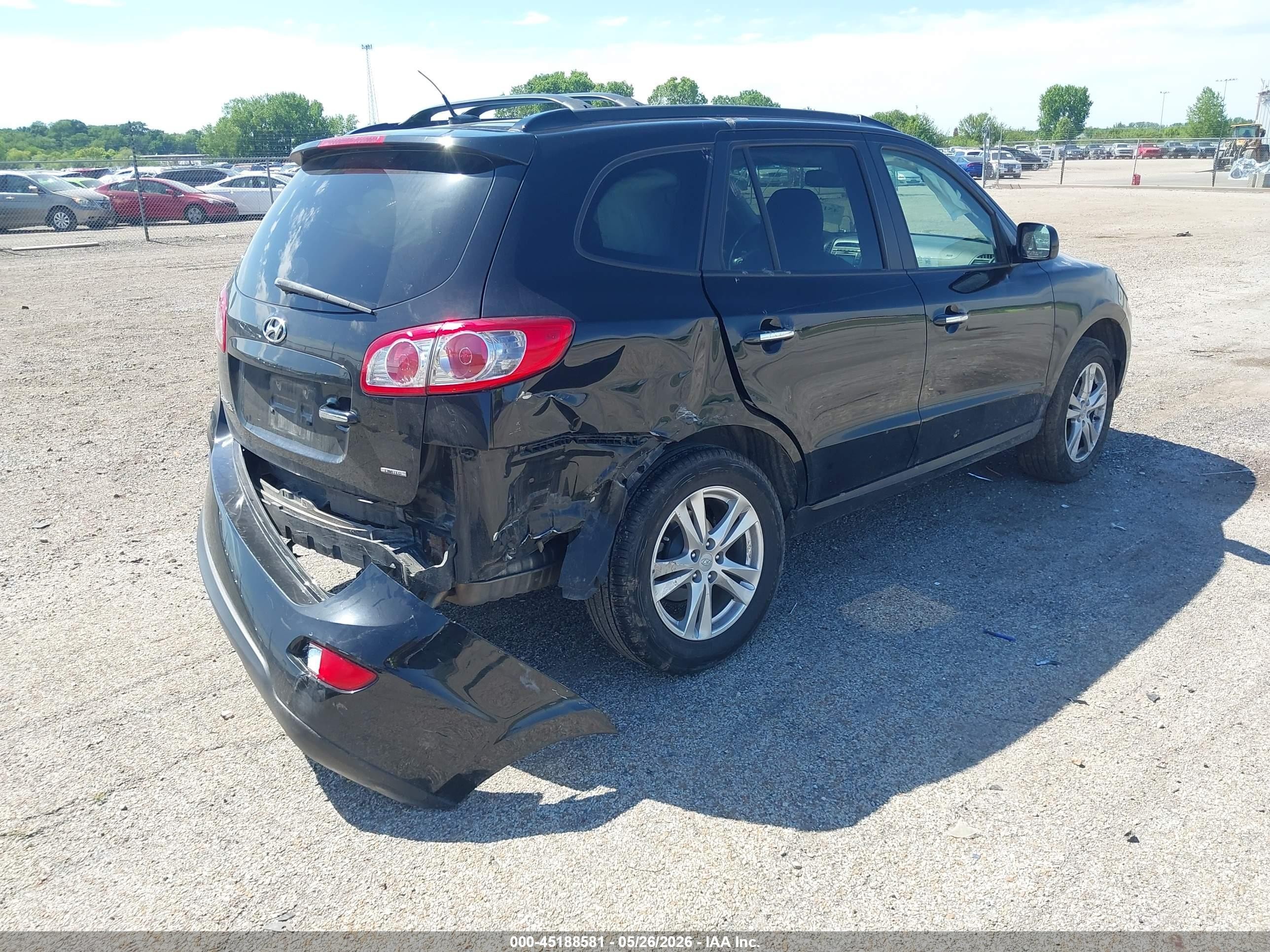 2012 Hyundai Santa Fe Limited V6 Черный vin: 5XYZK4AG8CG108899