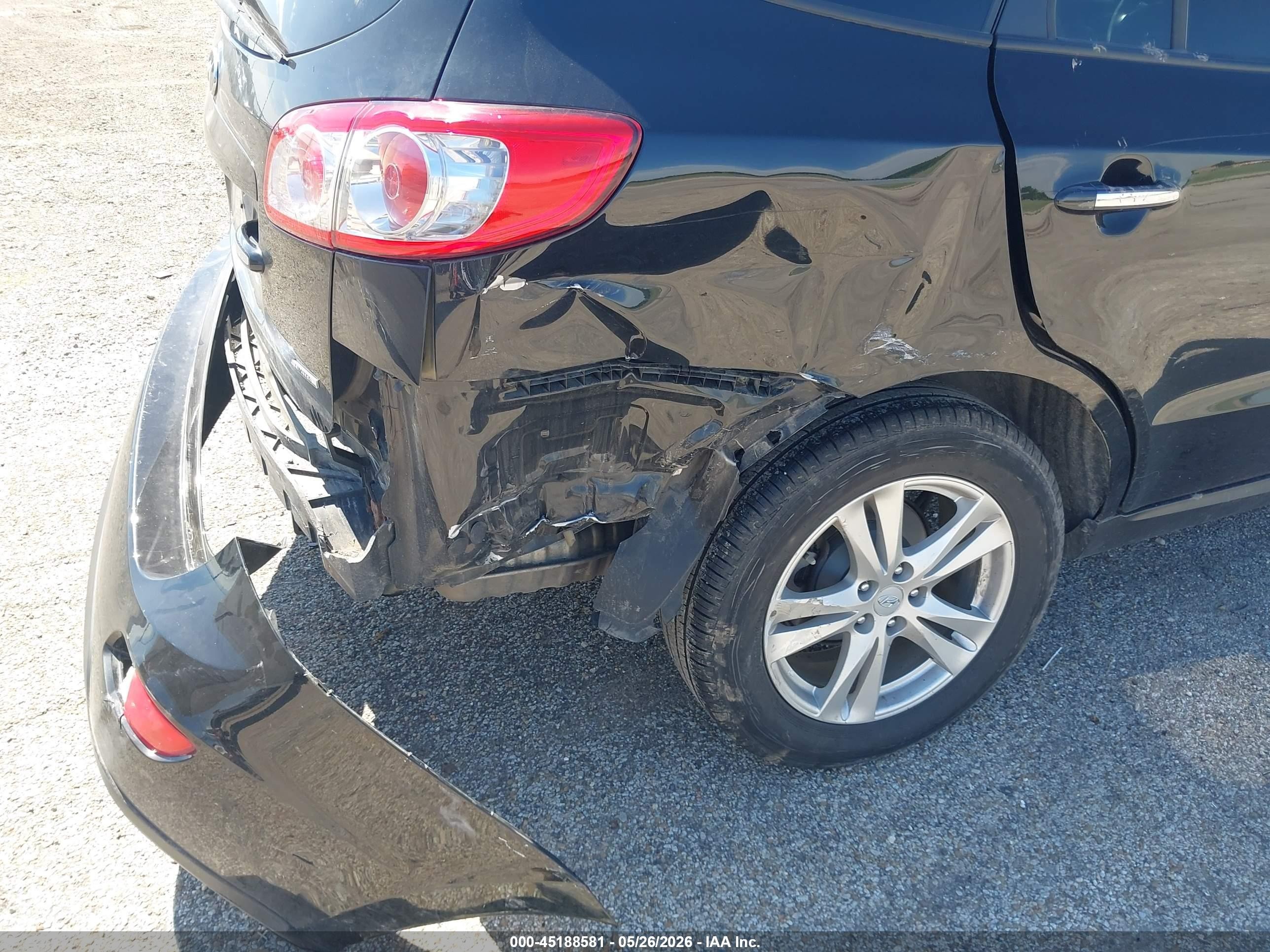 2012 Hyundai Santa Fe Limited V6 Черный vin: 5XYZK4AG8CG108899