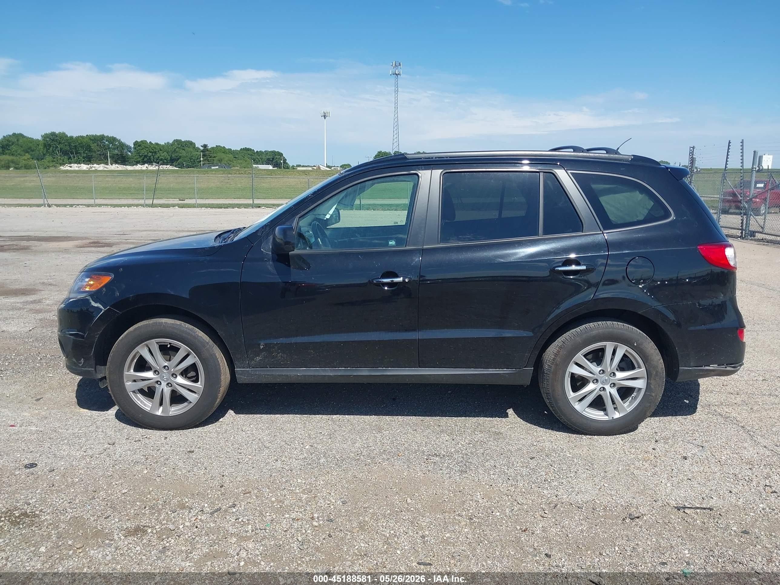 2012 Hyundai Santa Fe Limited V6 Черный vin: 5XYZK4AG8CG108899
