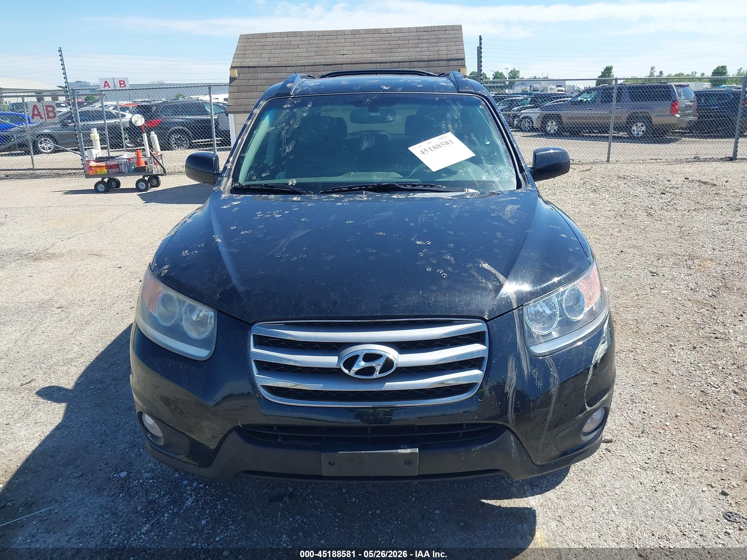 2012 Hyundai Santa Fe Limited V6 Черный vin: 5XYZK4AG8CG108899