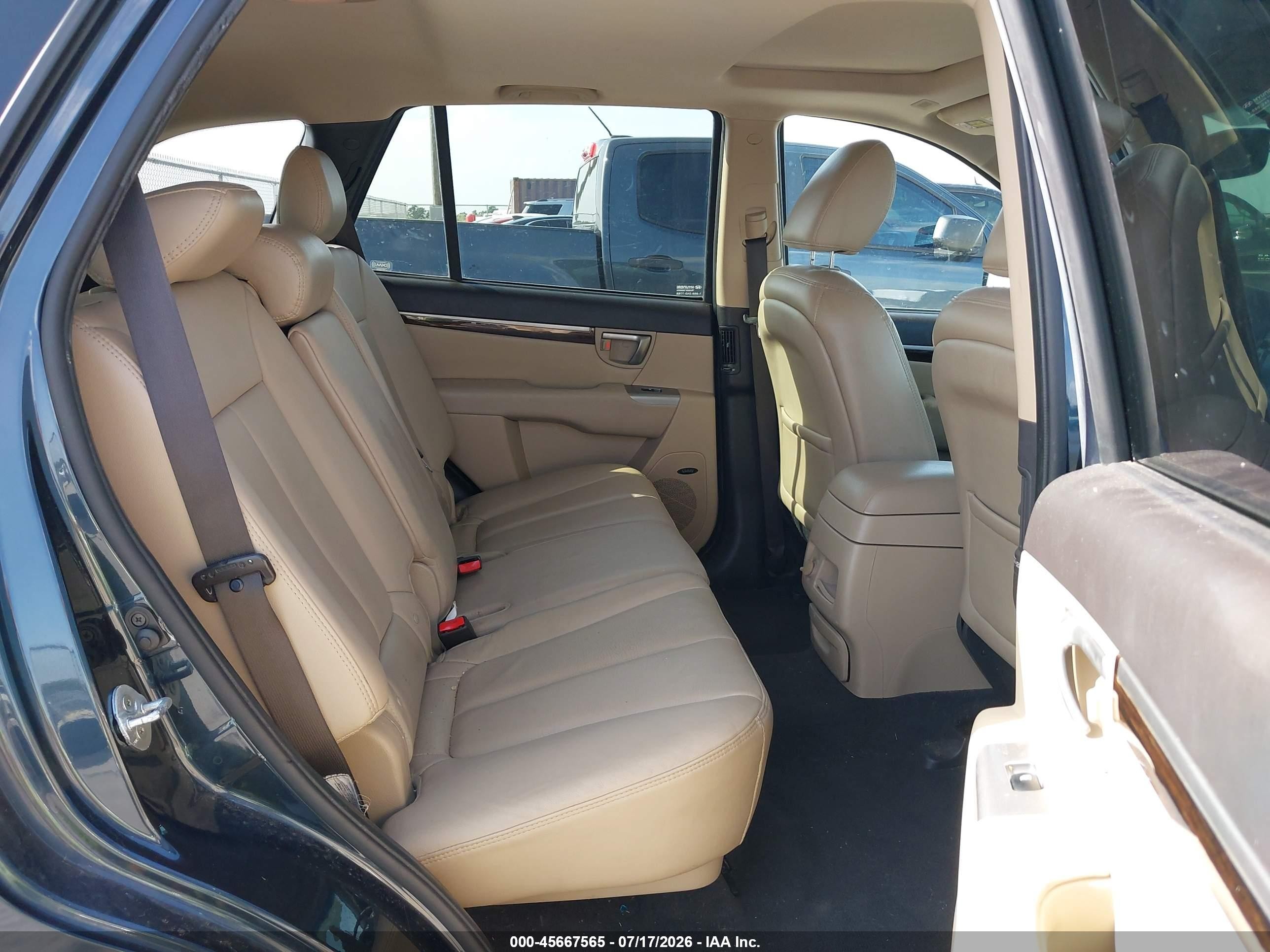 2012 Hyundai Santa Fe Limited V6 Dark Blue vin: 5XYZK4AG8CG146200