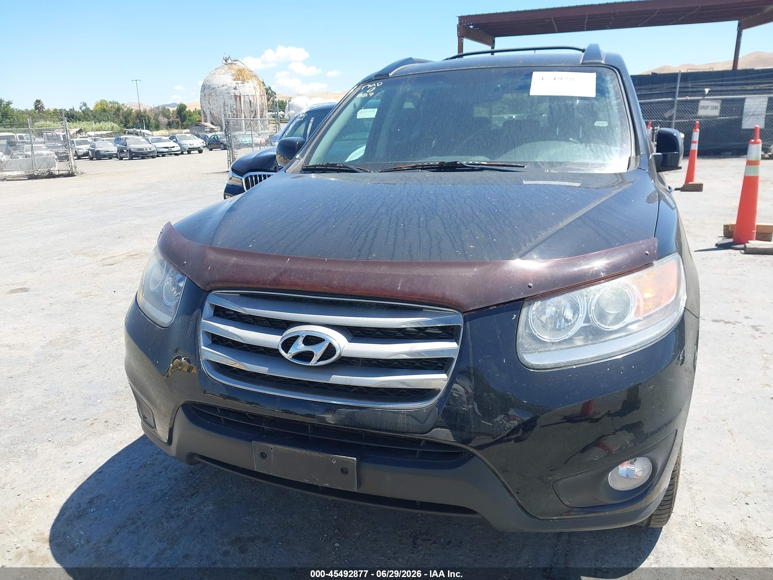 2012 Hyundai Santa Fe Limited V6 Black vin: 5XYZK4AG8CG159030