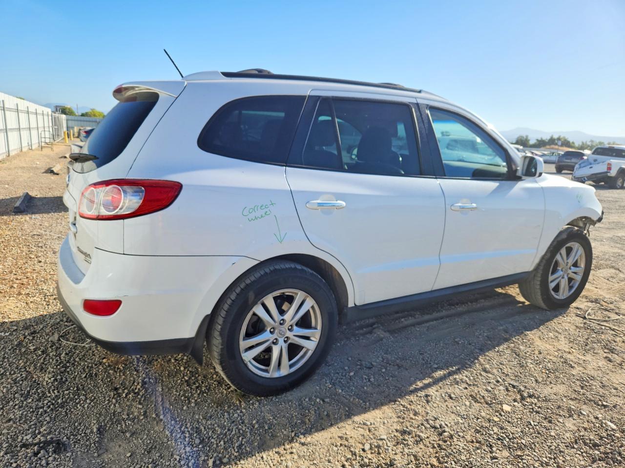2011 Hyundai Santa Fe Limited Белый vin: 5XYZK4AG9BG064975