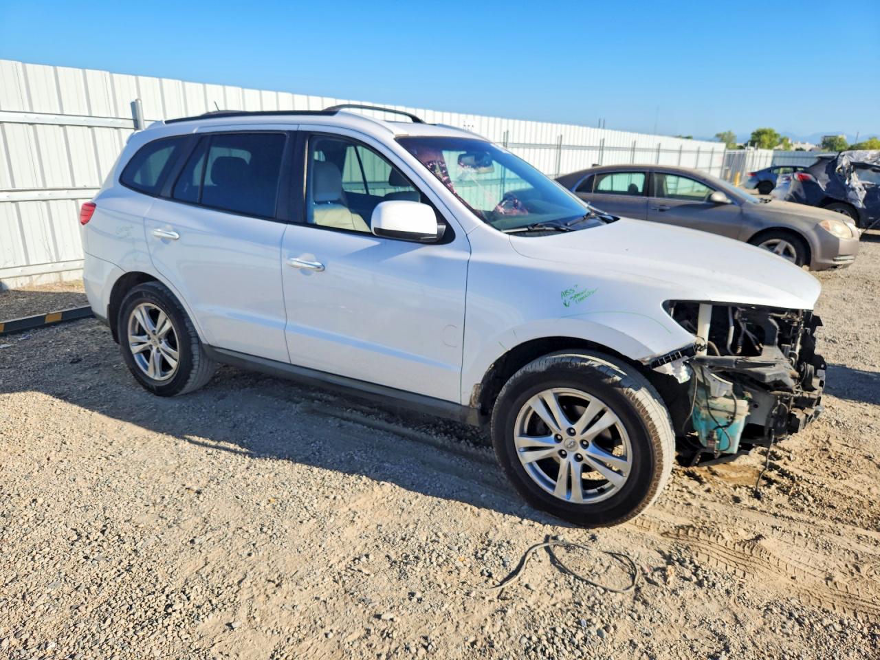 2011 Hyundai Santa Fe Limited Белый vin: 5XYZK4AG9BG064975