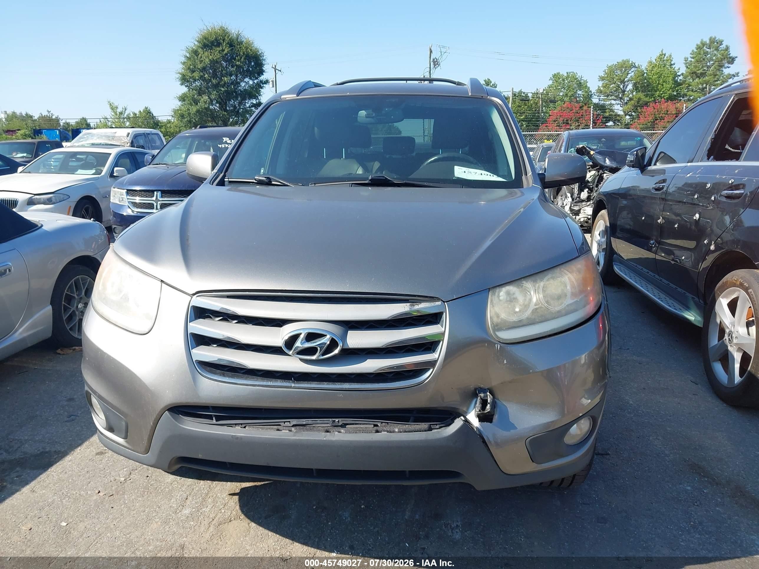 2012 Hyundai Santa Fe Limited V6 Gray vin: 5XYZK4AG9CG169825
