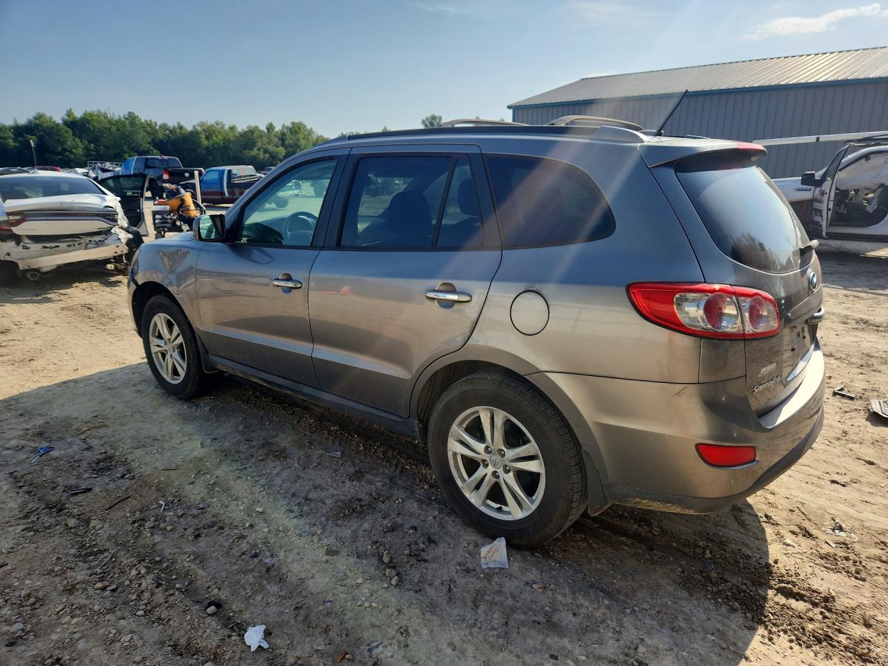 2012 Hyundai Santa Fe Limited Silver vin: 5XYZK4AGXCG097730