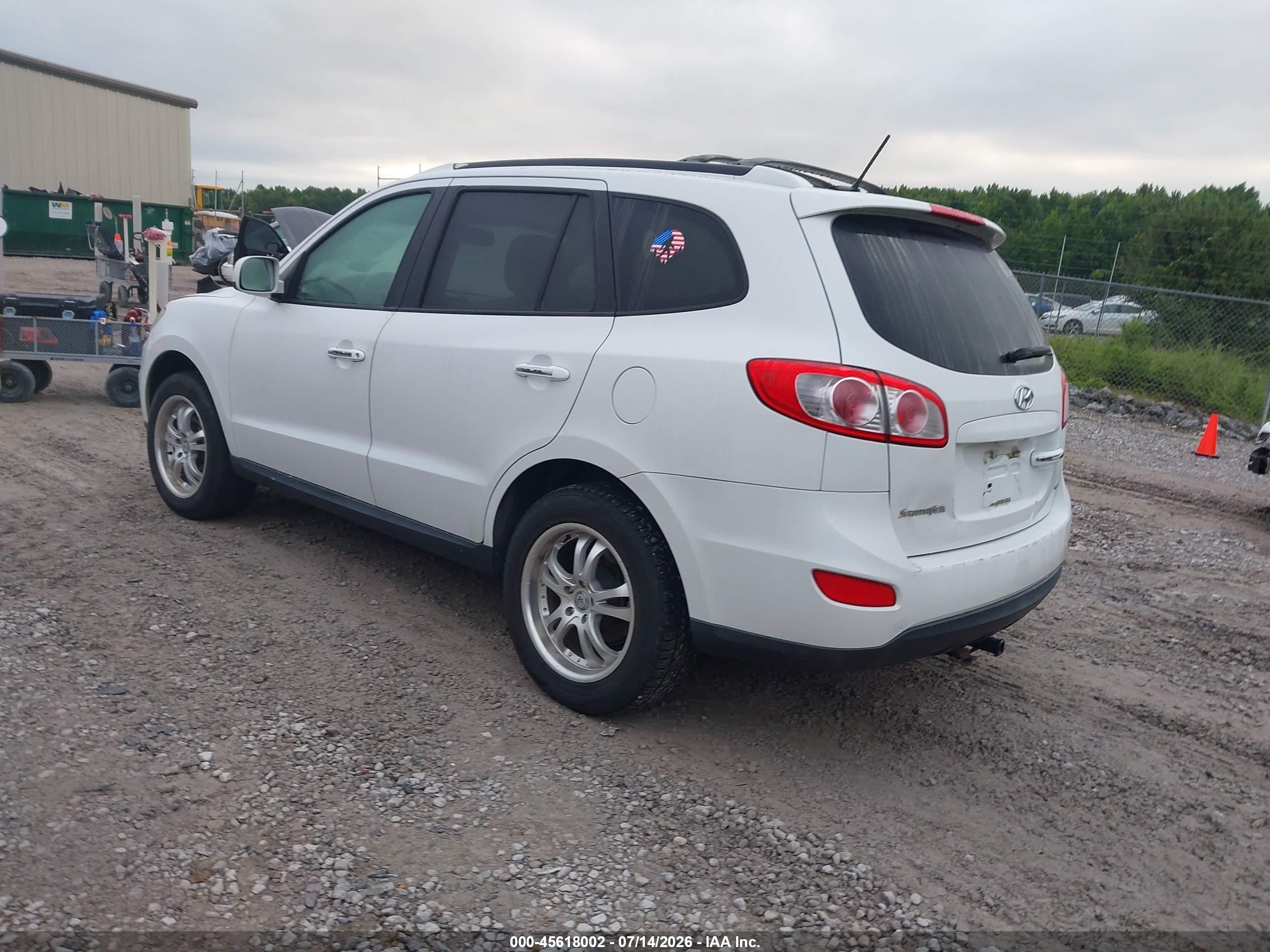 2012 Hyundai Santa Fe Limited V6 Белый vin: 5XYZK4AGXCG134680
