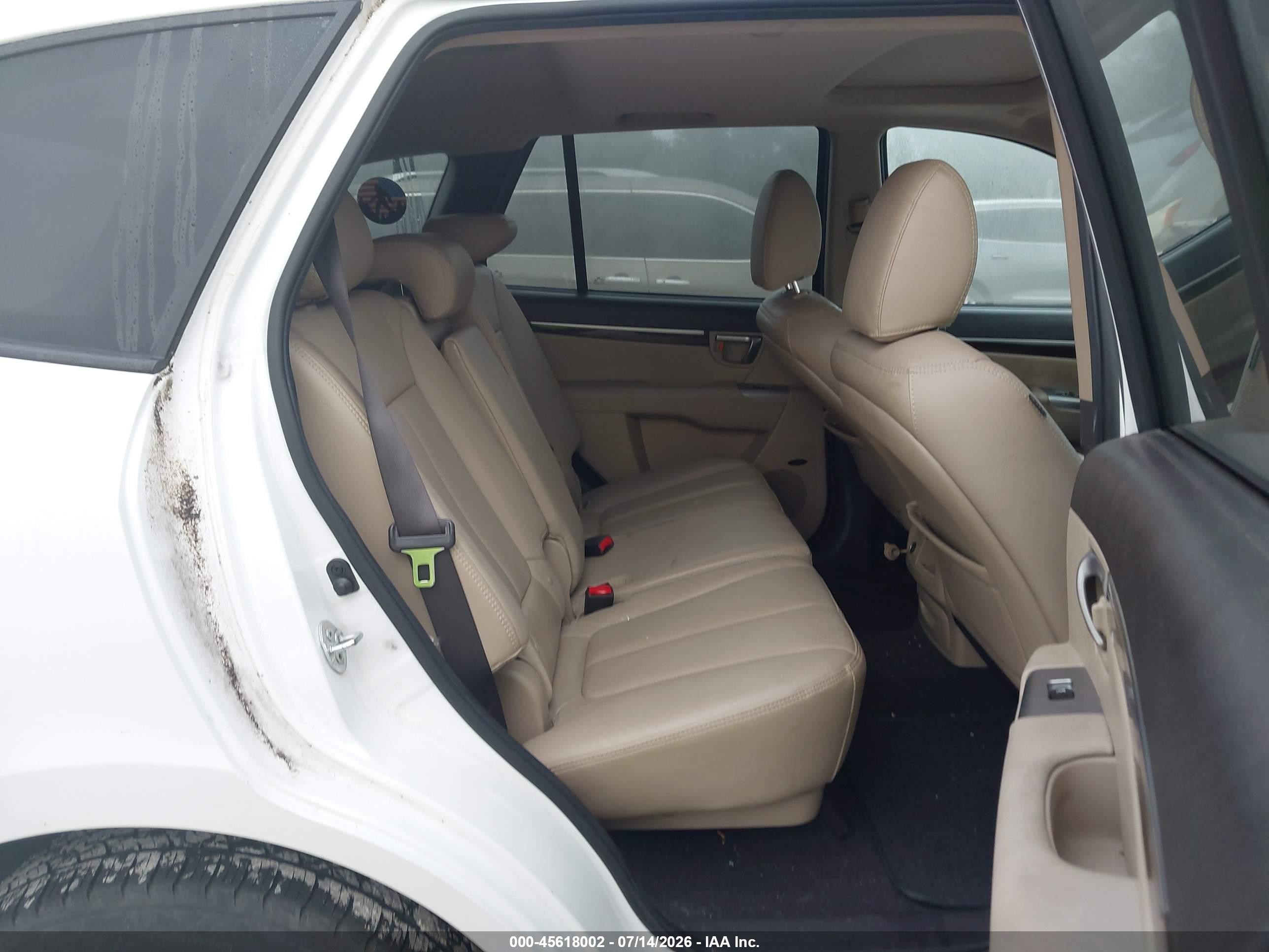 2012 Hyundai Santa Fe Limited V6 Белый vin: 5XYZK4AGXCG134680