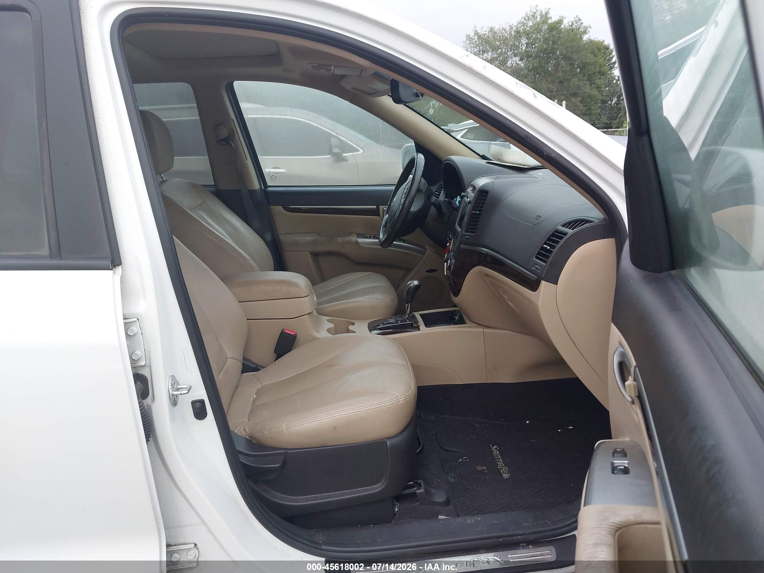 2012 Hyundai Santa Fe Limited V6 Белый vin: 5XYZK4AGXCG134680