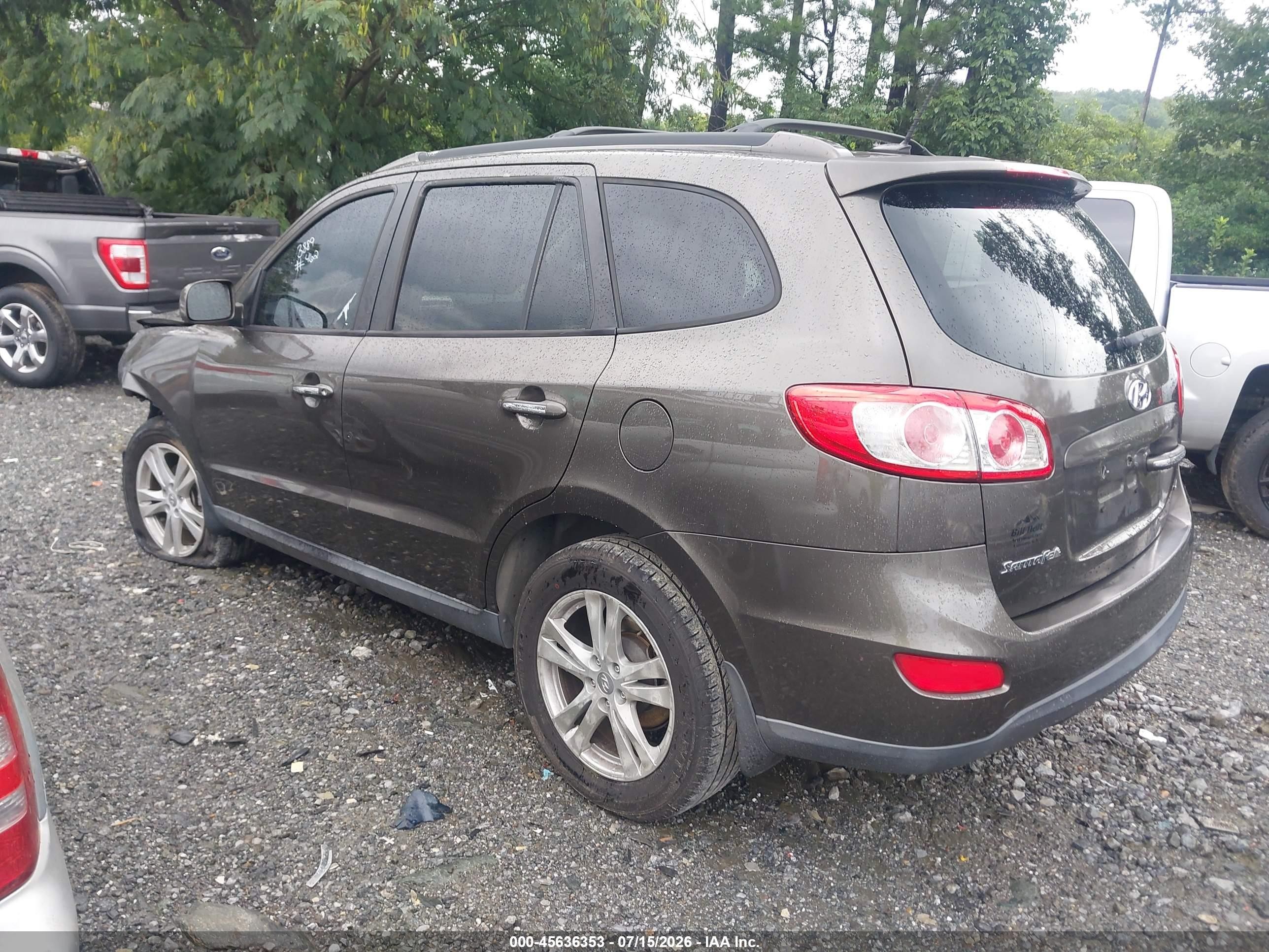 2012 Hyundai Santa Fe Limited V6 Black vin: 5XYZK4AGXCG153889