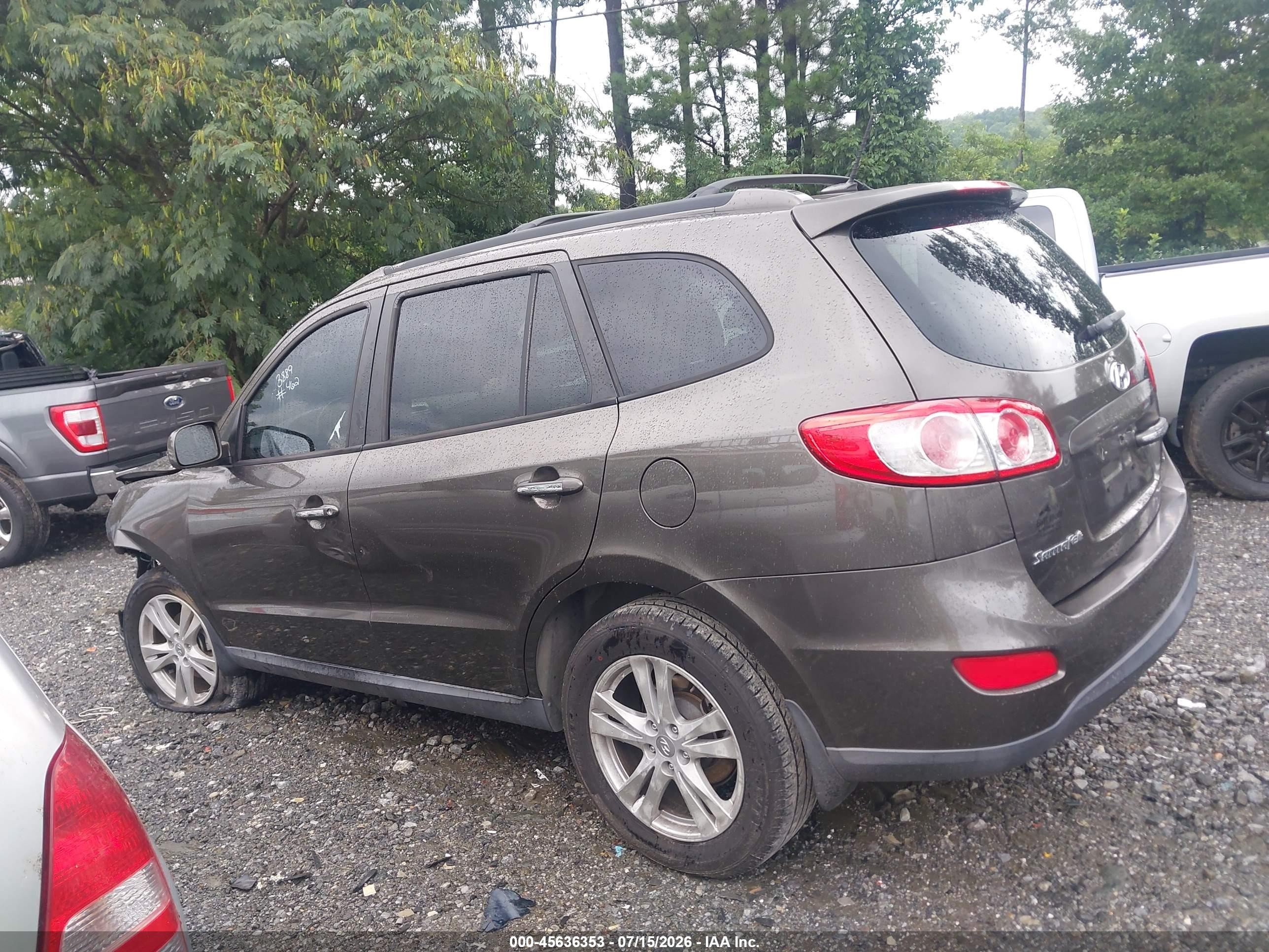 2012 Hyundai Santa Fe Limited V6 Black vin: 5XYZK4AGXCG153889