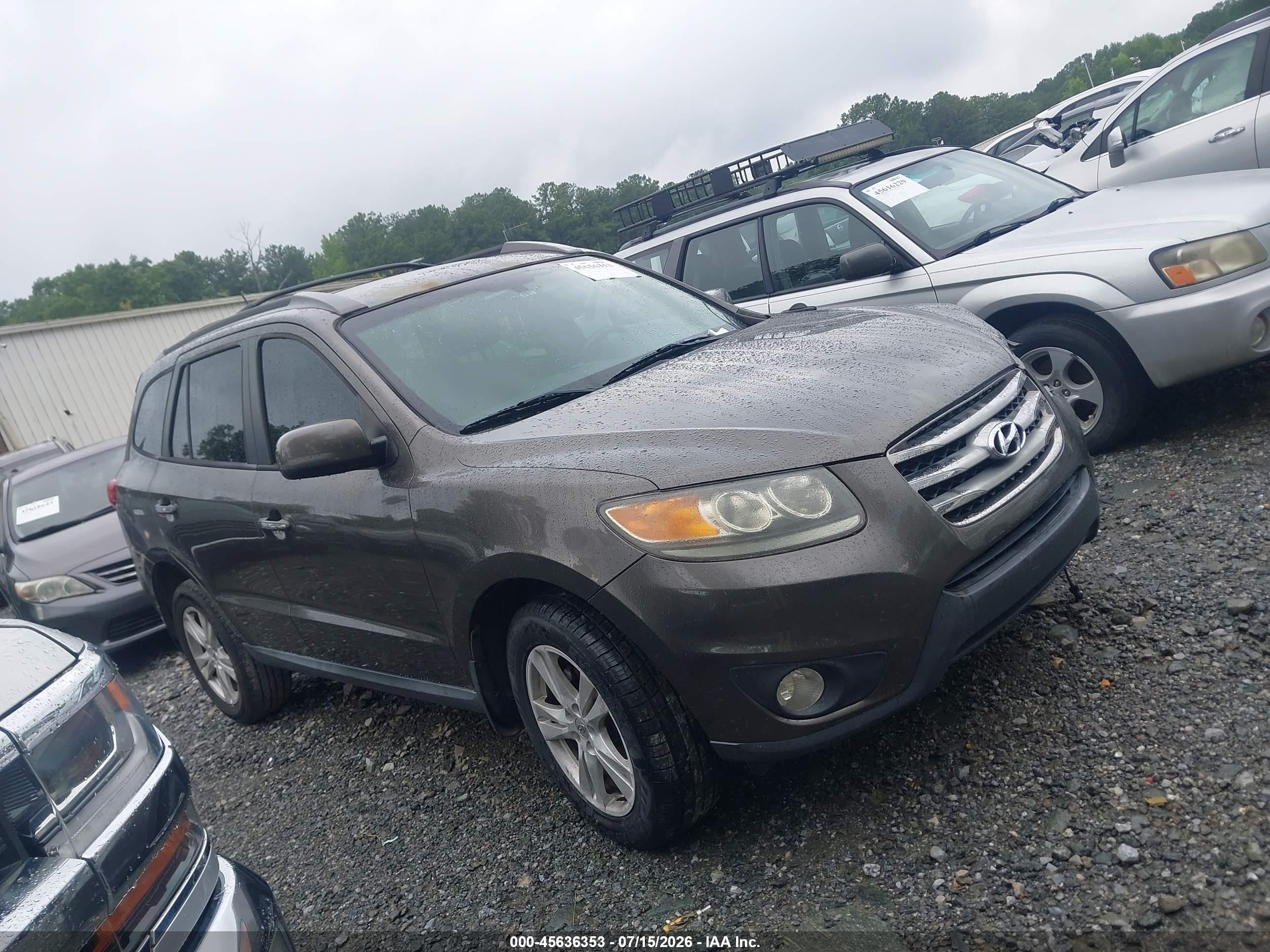 2012 Hyundai Santa Fe Limited V6 Black vin: 5XYZK4AGXCG153889