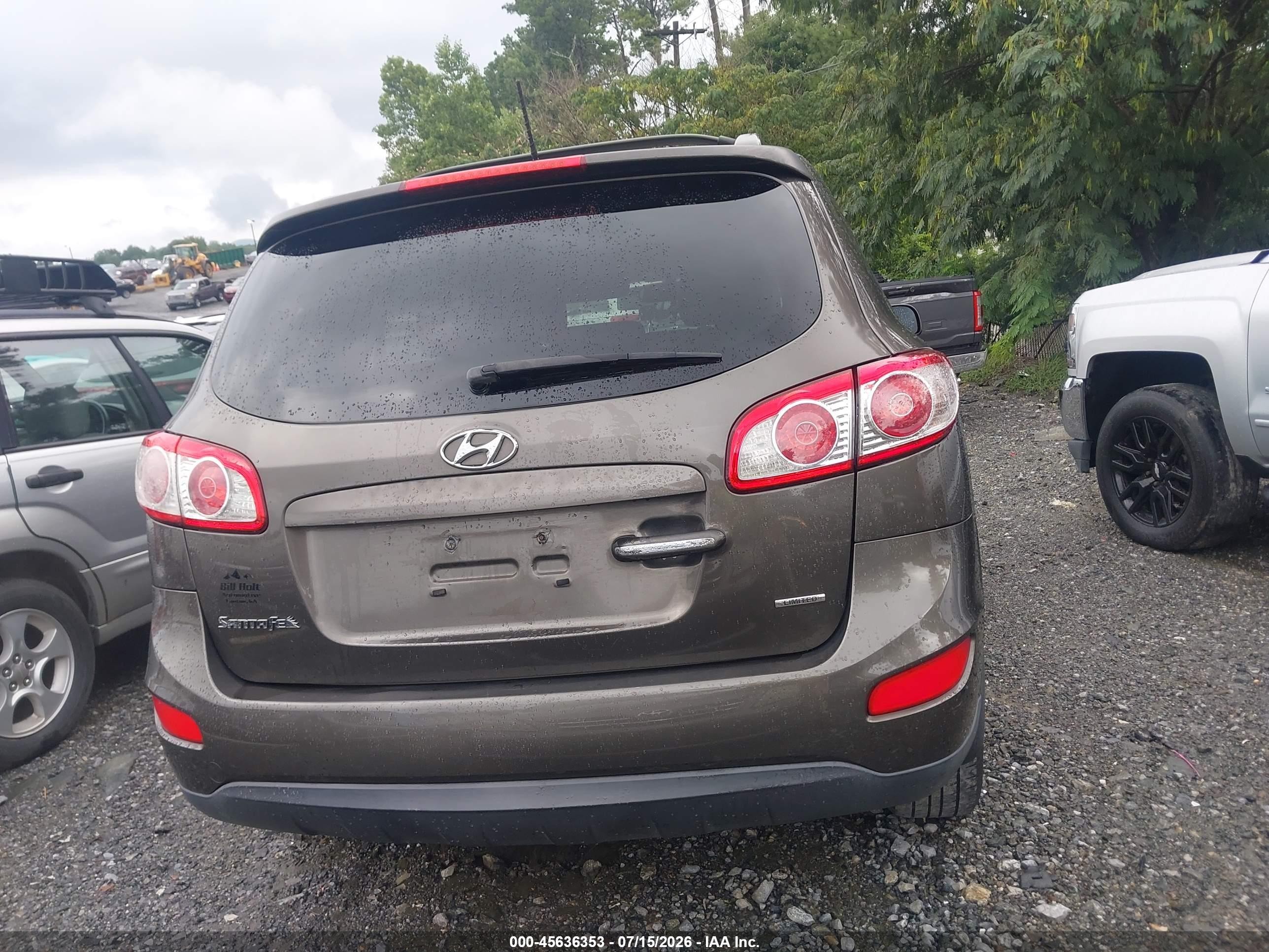 2012 Hyundai Santa Fe Limited V6 Black vin: 5XYZK4AGXCG153889