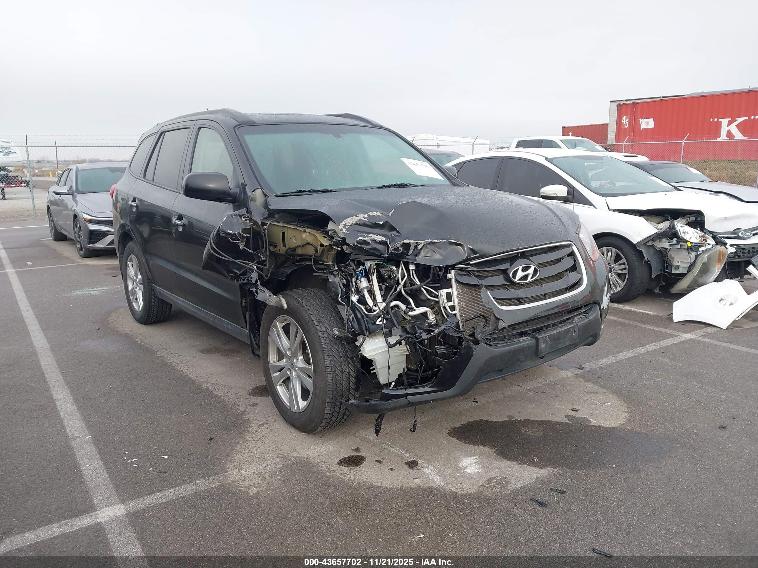 2011 Hyundai Santa Fe Limited V6 Black vin: 5XYZKDAG0BG038913