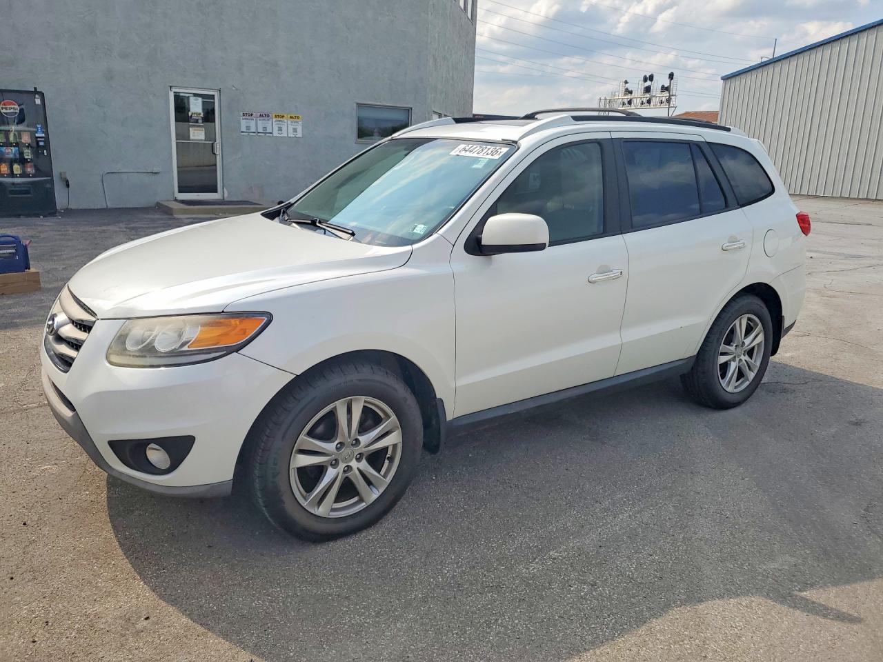 2012 Hyundai Santa Fe Limited White vin: 5XYZKDAG0CG110257