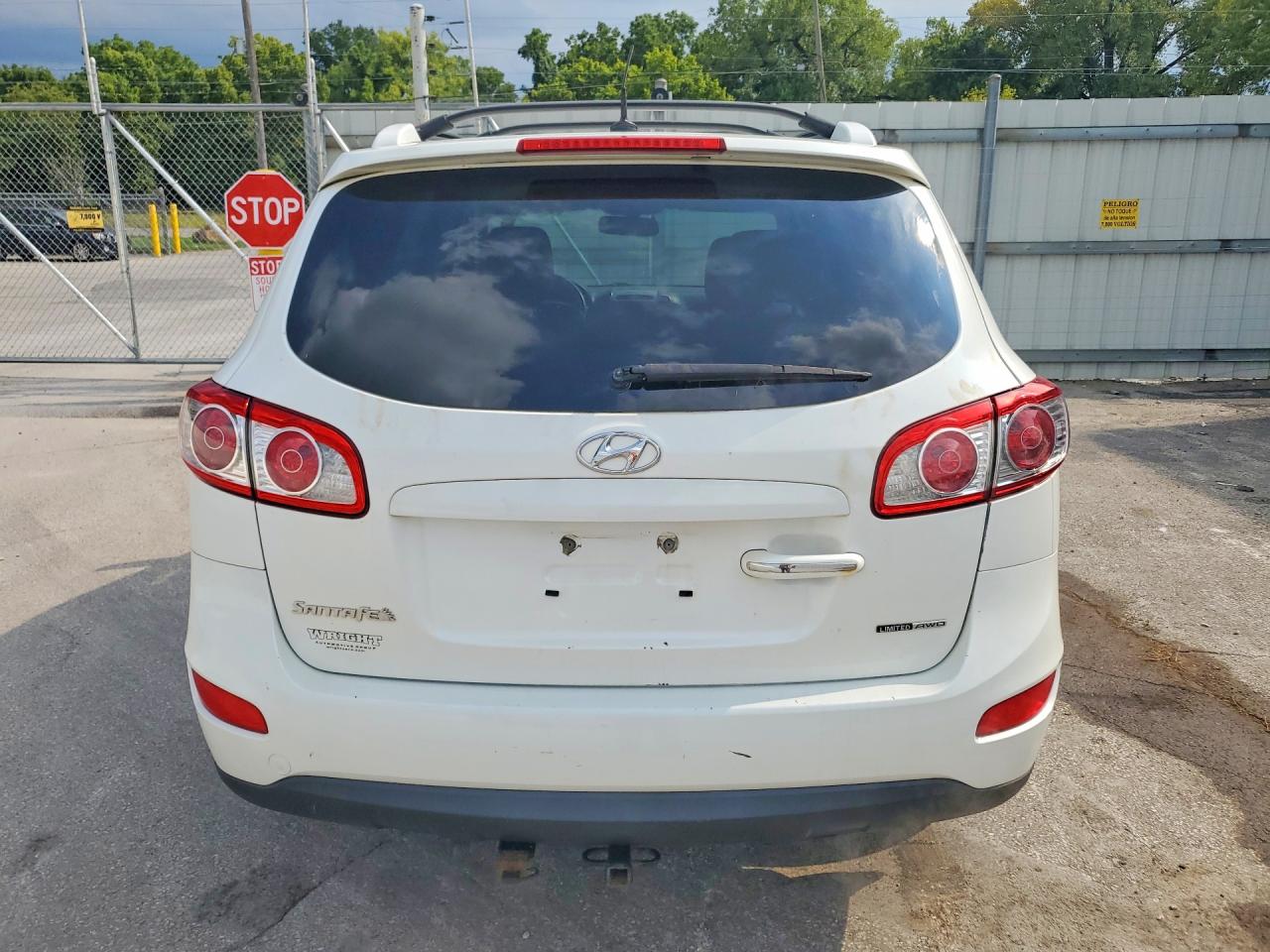 2012 Hyundai Santa Fe Limited White vin: 5XYZKDAG0CG110257