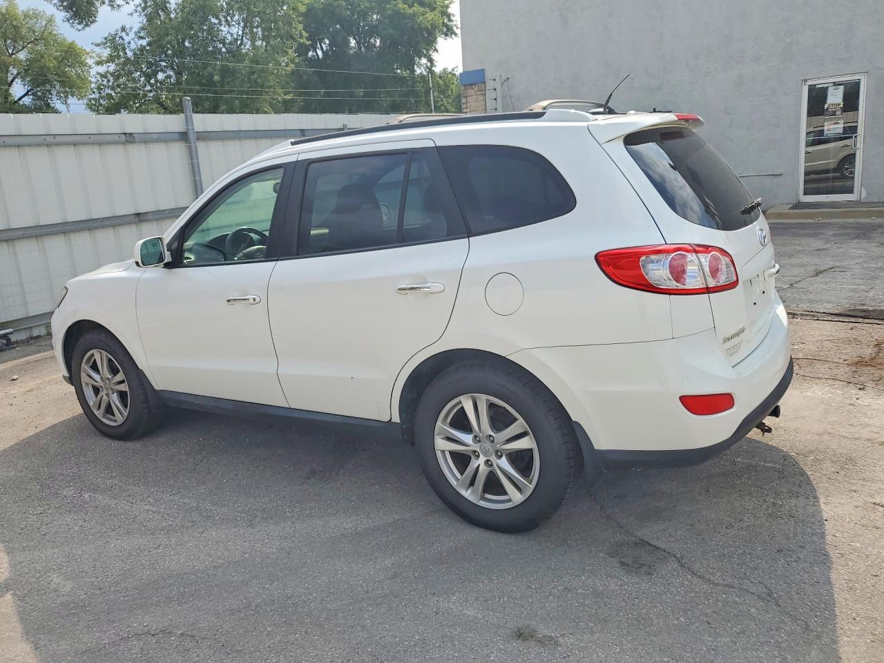 2012 Hyundai Santa Fe Limited White vin: 5XYZKDAG0CG110257