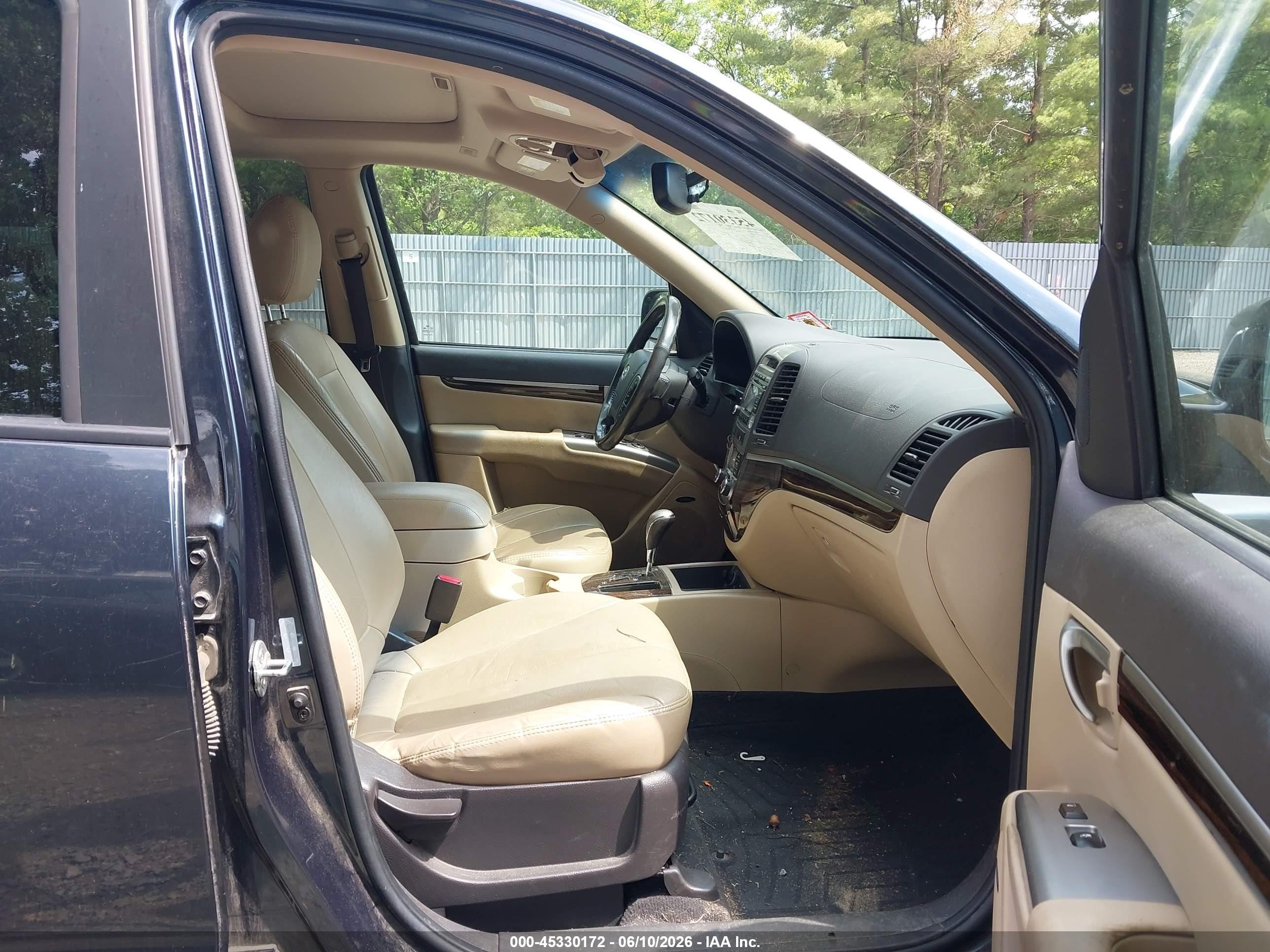 2012 Hyundai Santa Fe Limited V6 Blue vin: 5XYZKDAG1CG098944