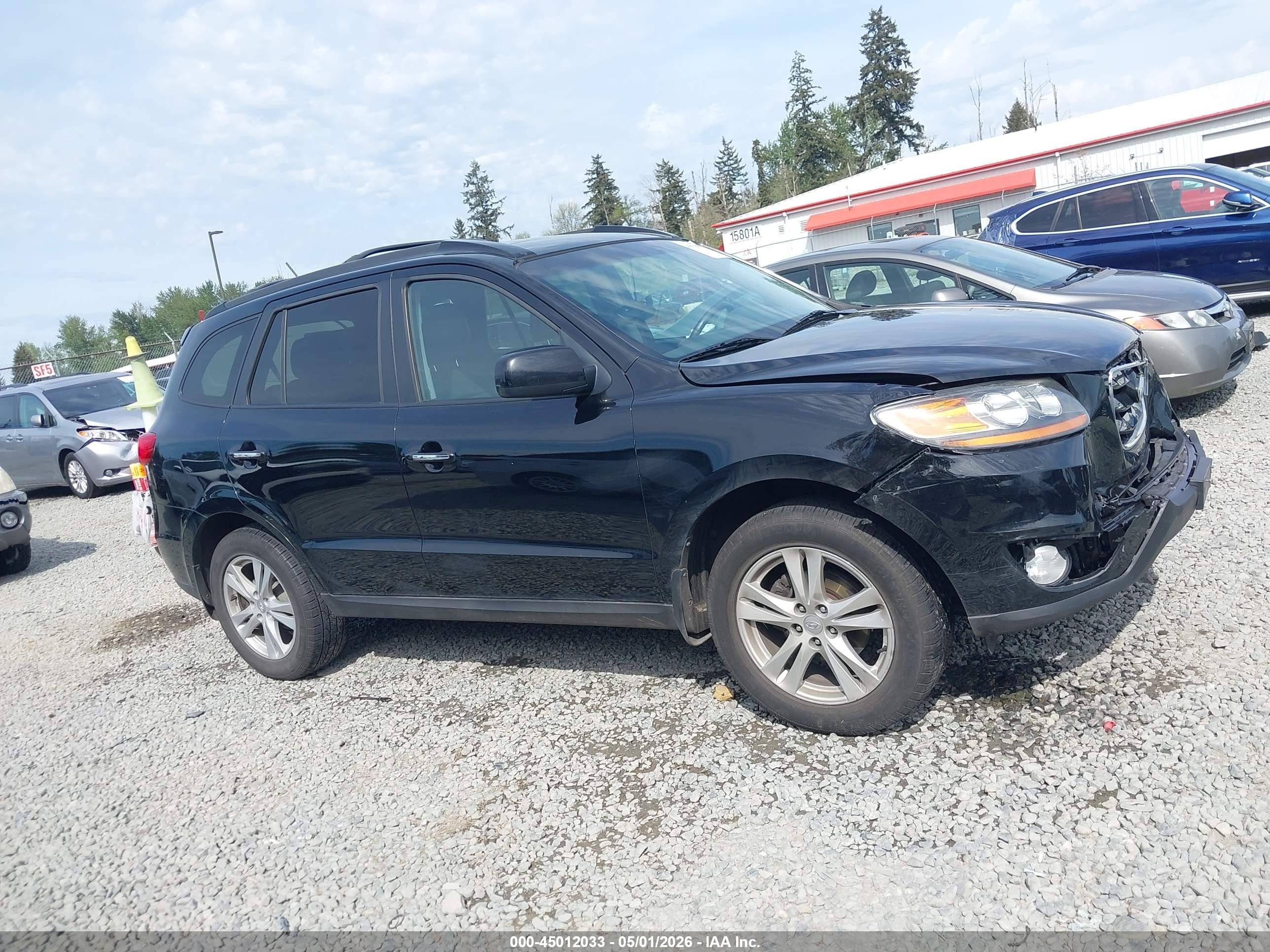 2011 Hyundai Santa Fe Limited V6 Black vin: 5XYZKDAG2BG007548