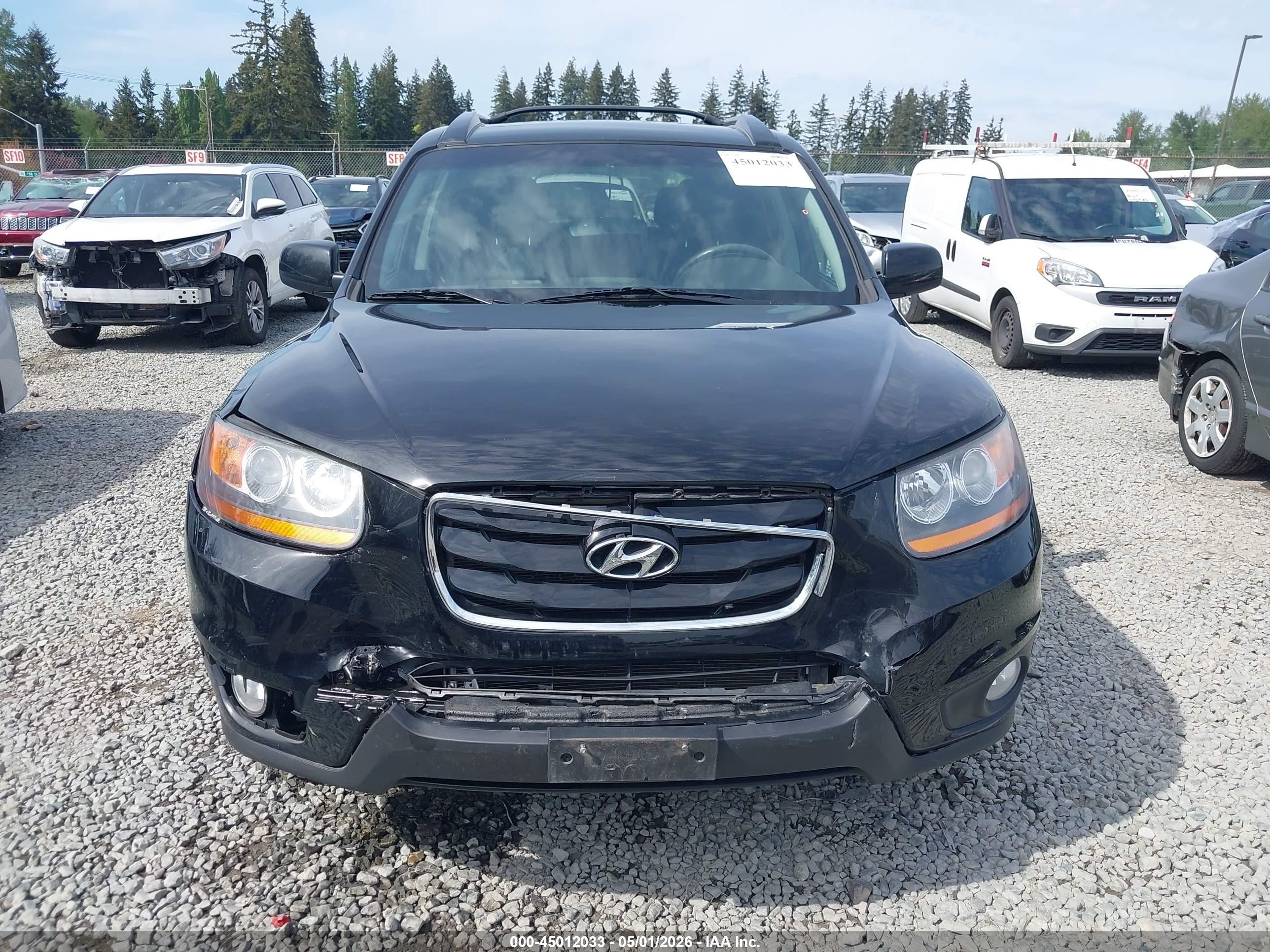 2011 Hyundai Santa Fe Limited V6 Black vin: 5XYZKDAG2BG007548