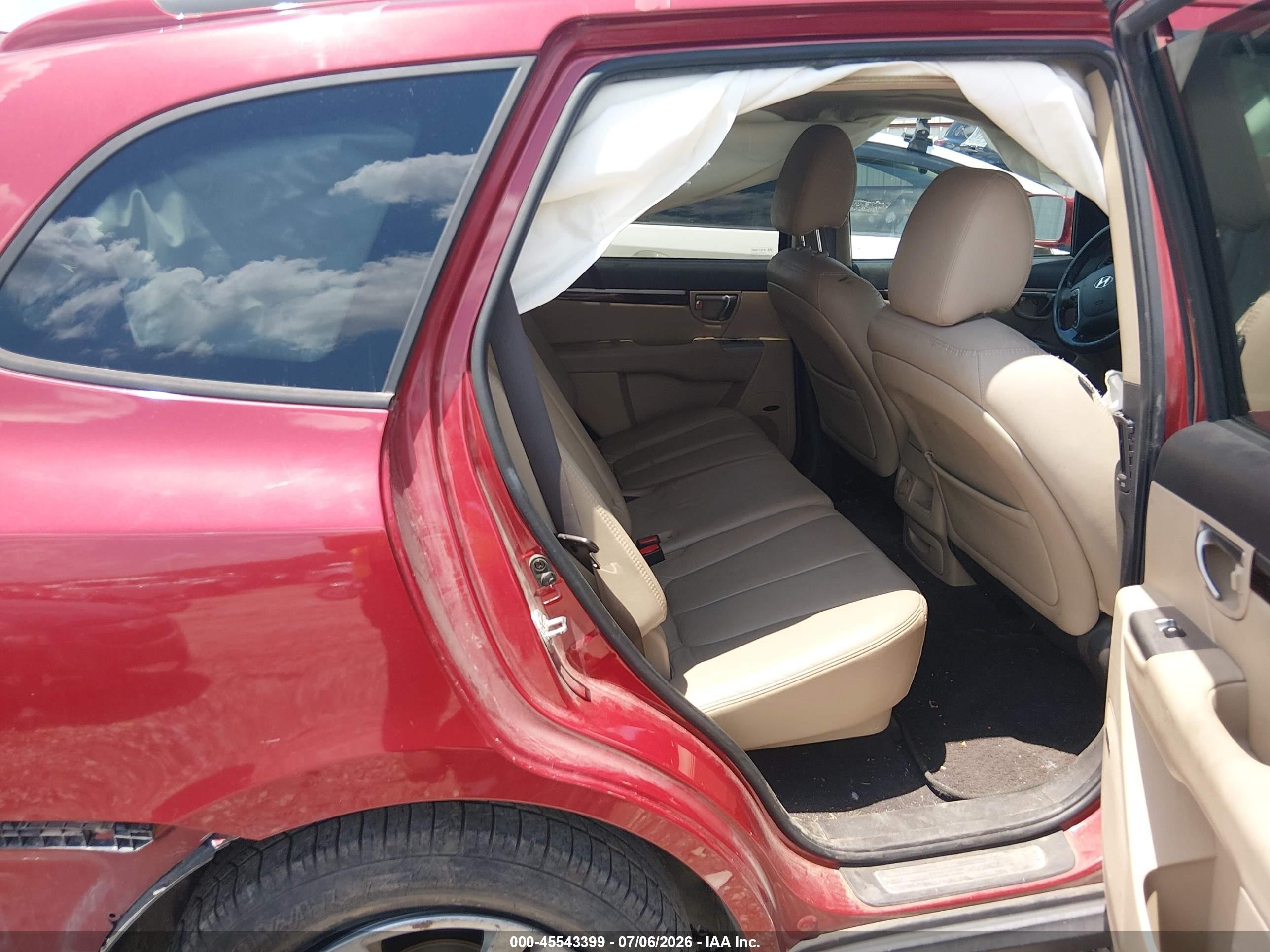 2011 Hyundai Santa Fe Limited V6 Красный vin: 5XYZKDAG2BG027315