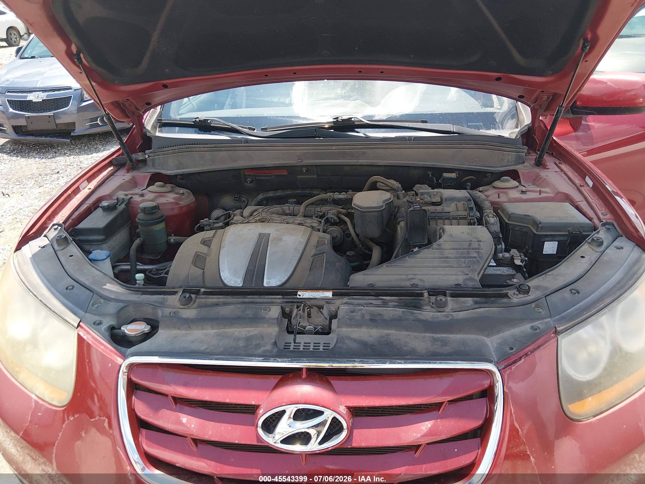 2011 Hyundai Santa Fe Limited V6 Красный vin: 5XYZKDAG2BG027315