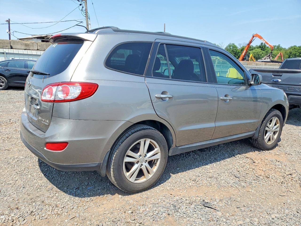 2011 Hyundai Santa Fe Limited Серый vin: 5XYZKDAG2BG048522