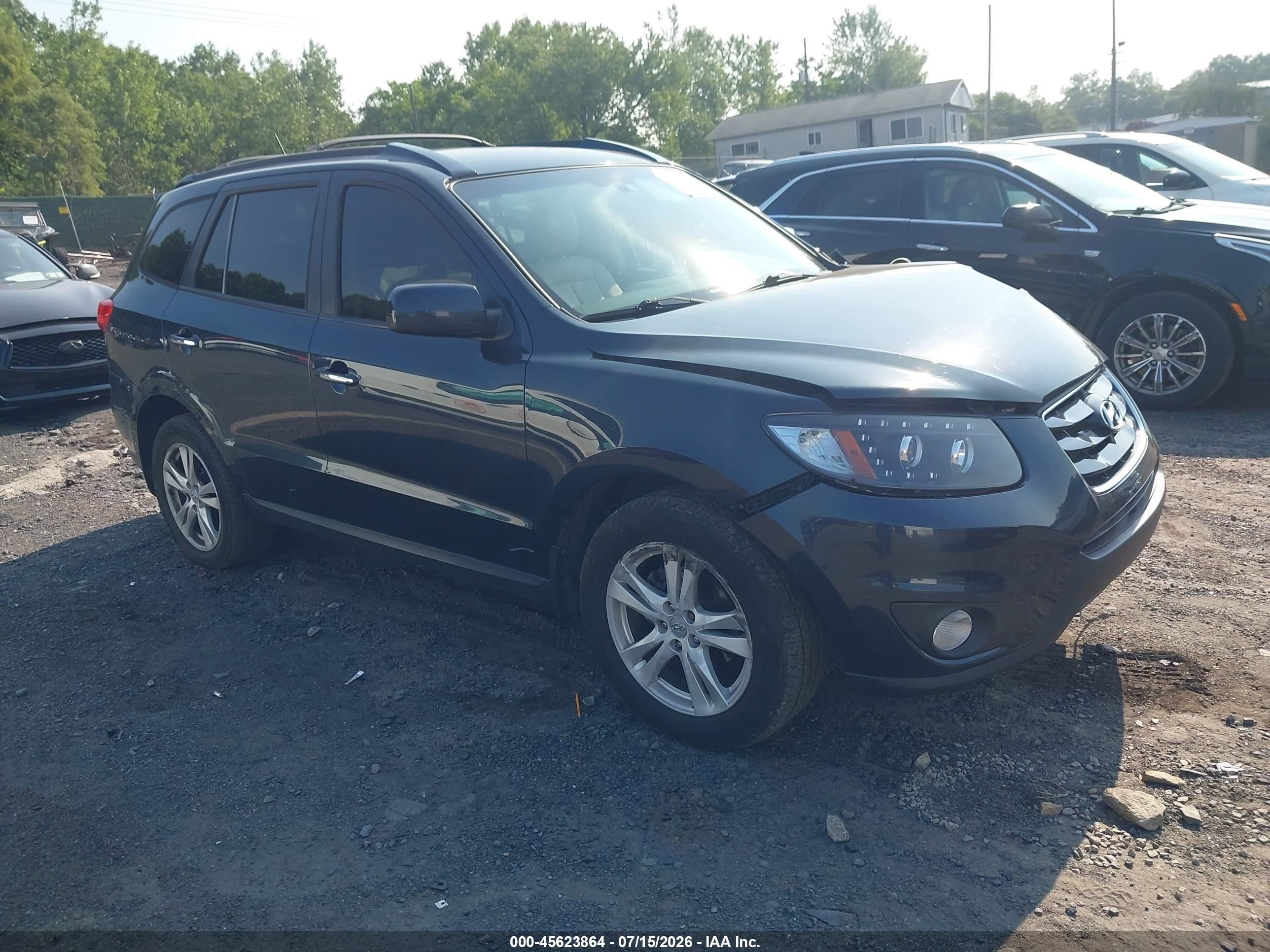 2011 Hyundai Santa Fe Limited V6 Синий vin: 5XYZKDAG2BG089197