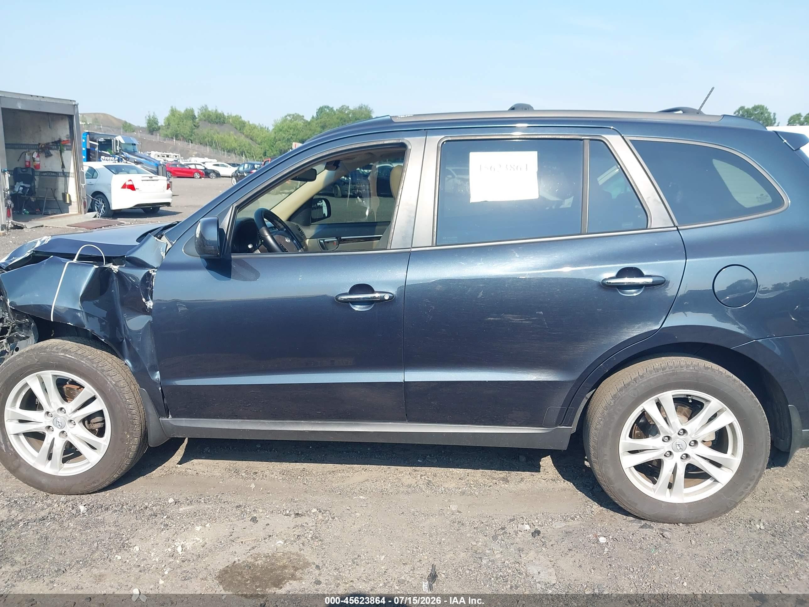2011 Hyundai Santa Fe Limited V6 Blue vin: 5XYZKDAG2BG089197
