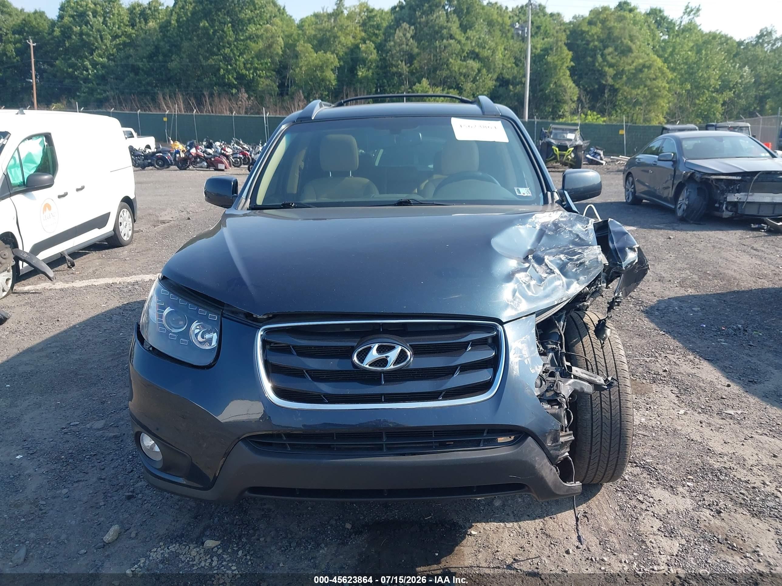 2011 Hyundai Santa Fe Limited V6 Blue vin: 5XYZKDAG2BG089197
