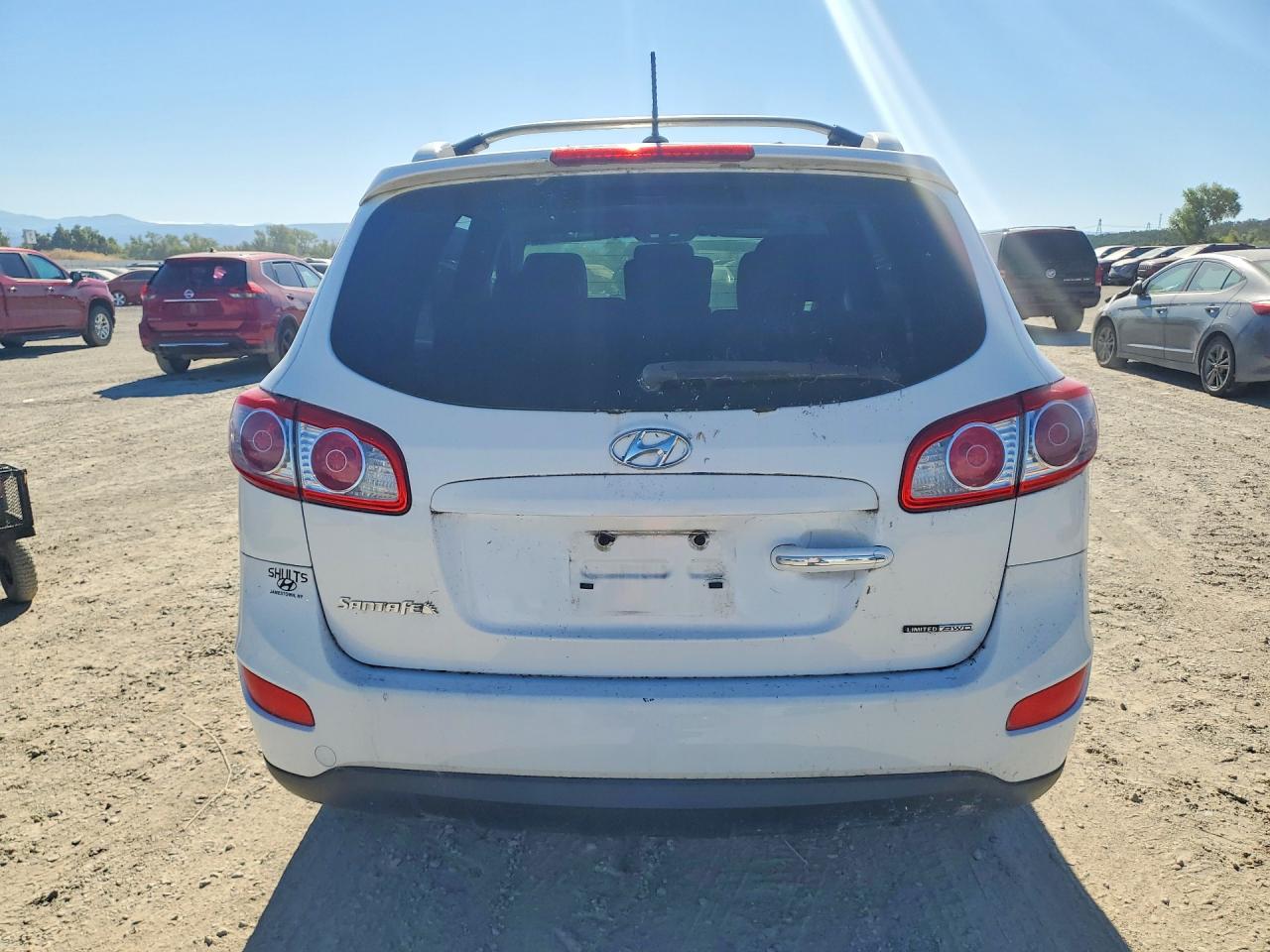 2012 Hyundai Santa Fe Limited White vin: 5XYZKDAG2CG157564